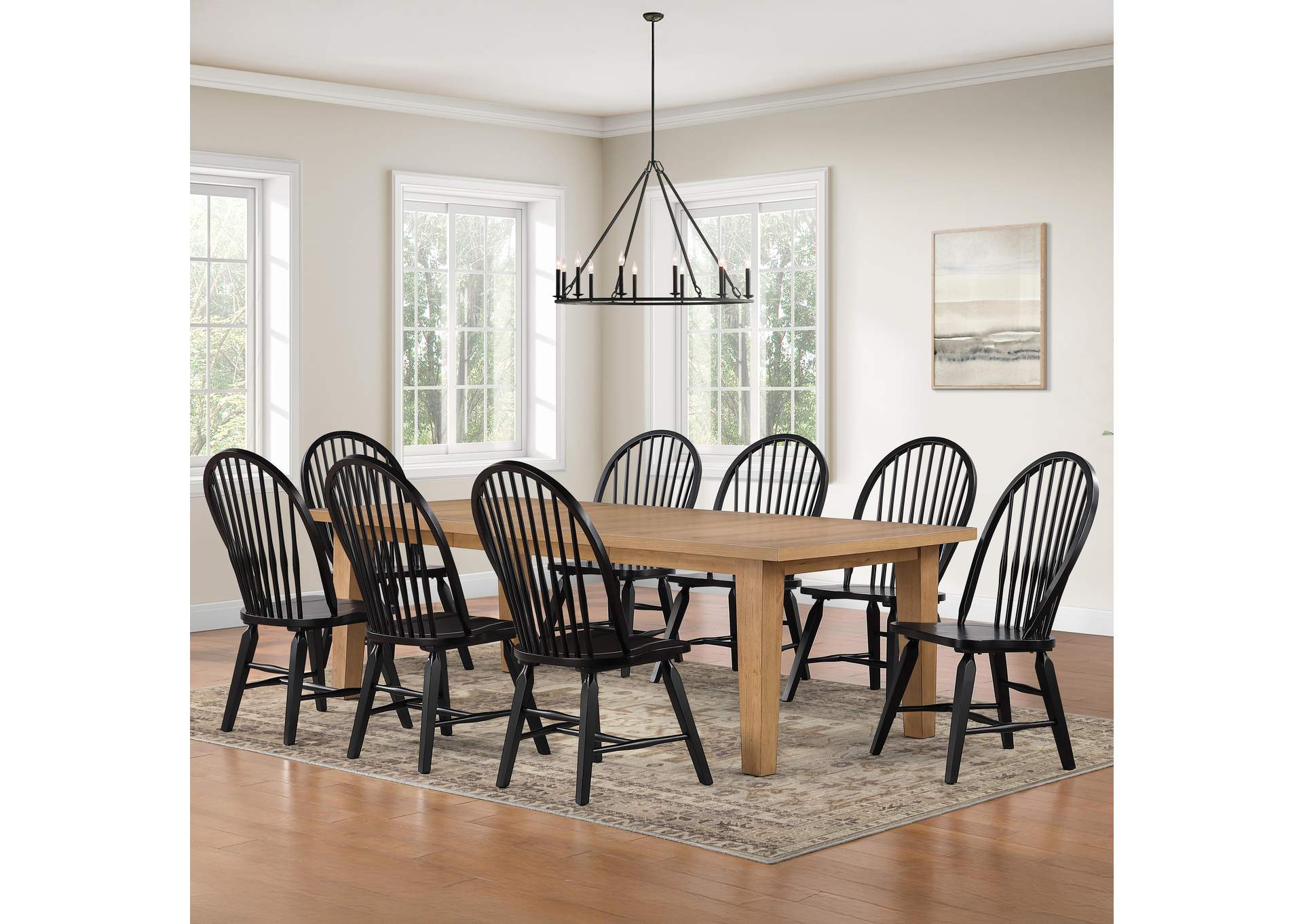 Sommerset Black 9-Piece Dining Set image 1