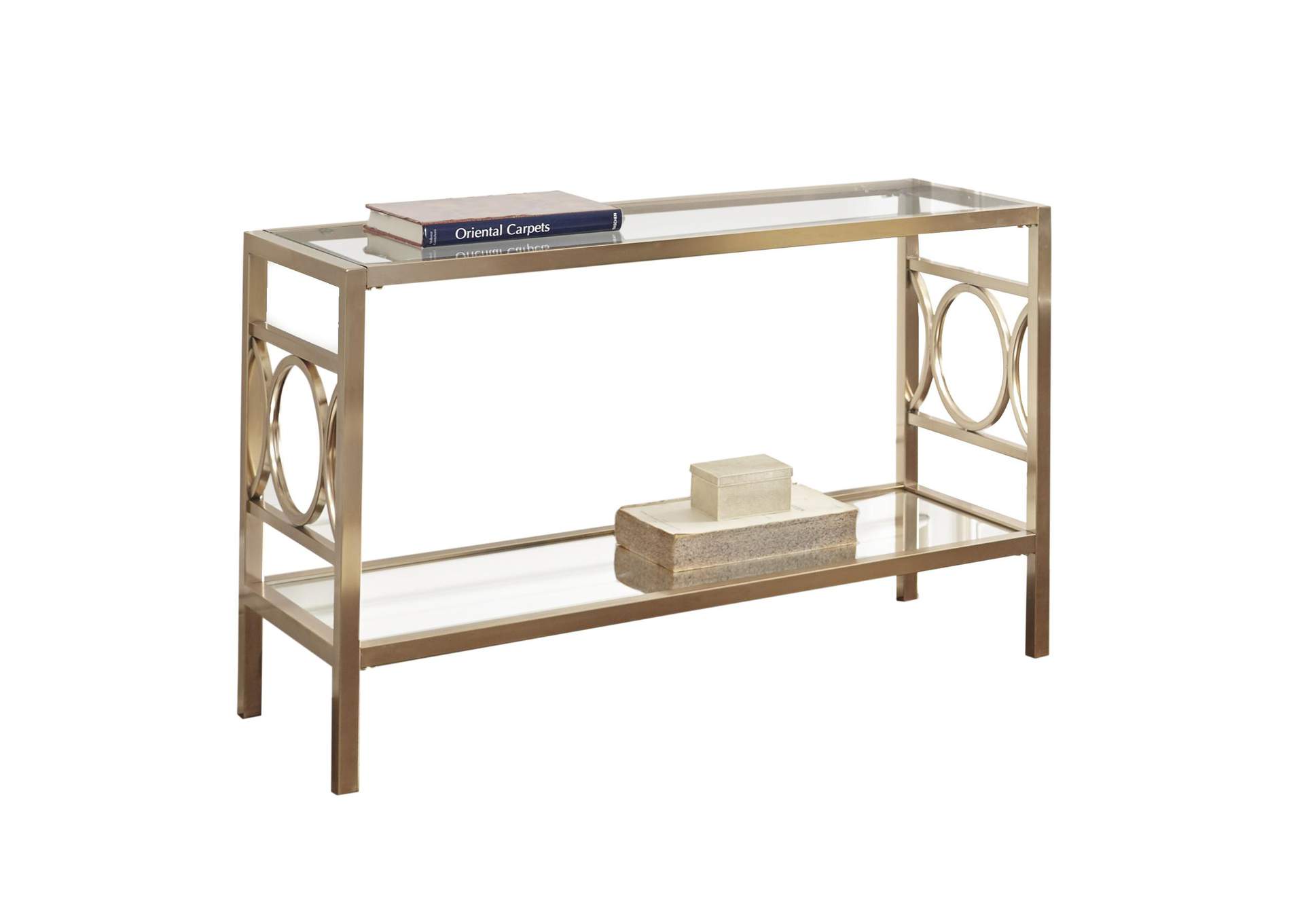 Olympia Gold Sofa Table image 1