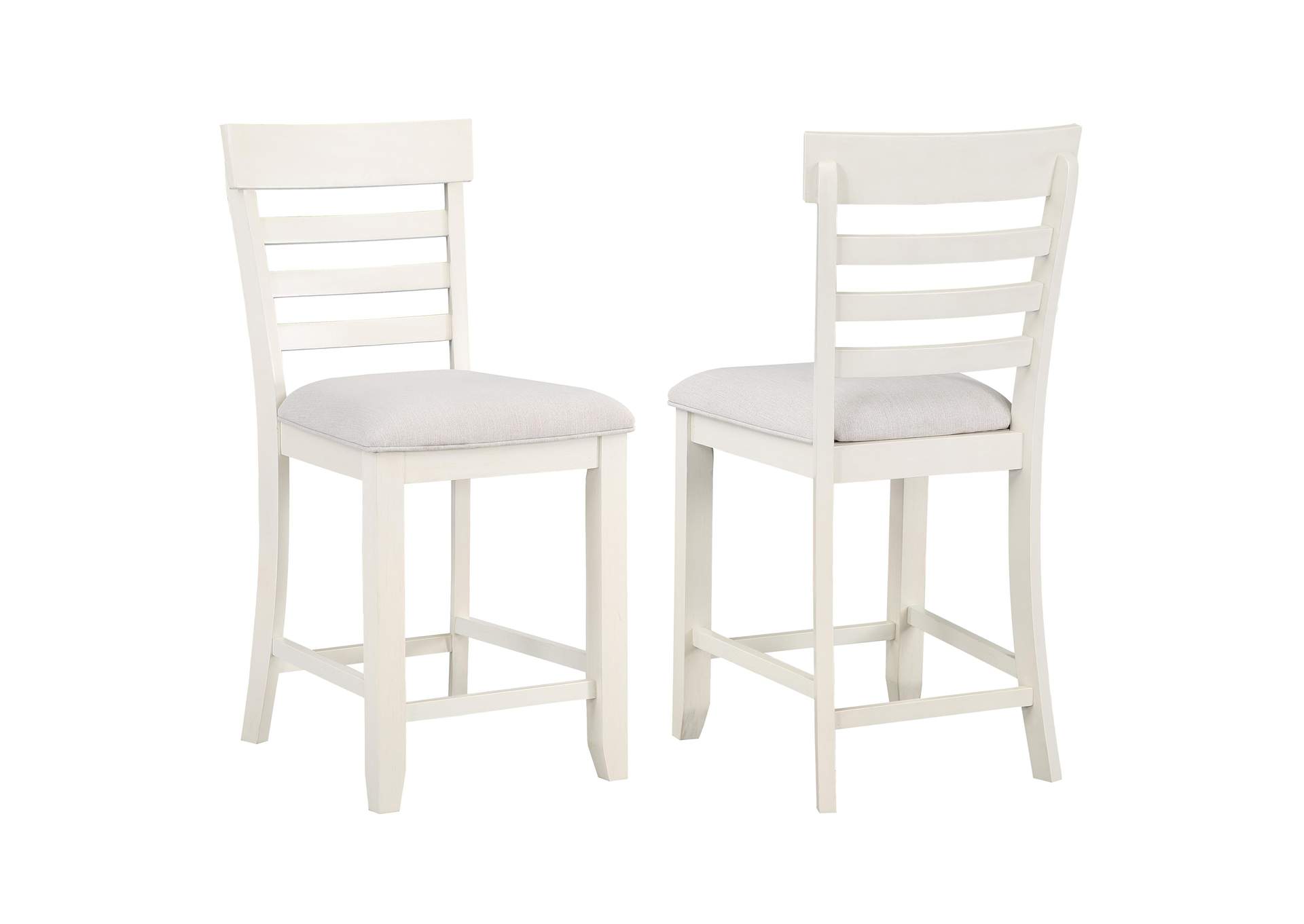 Hyland 24 Inch Counter Stool, White image 1