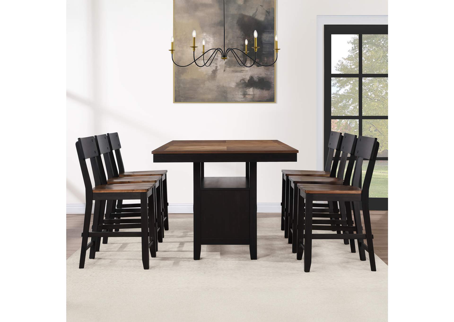 Bermuda 7-Piece Counter Dining Set image 1