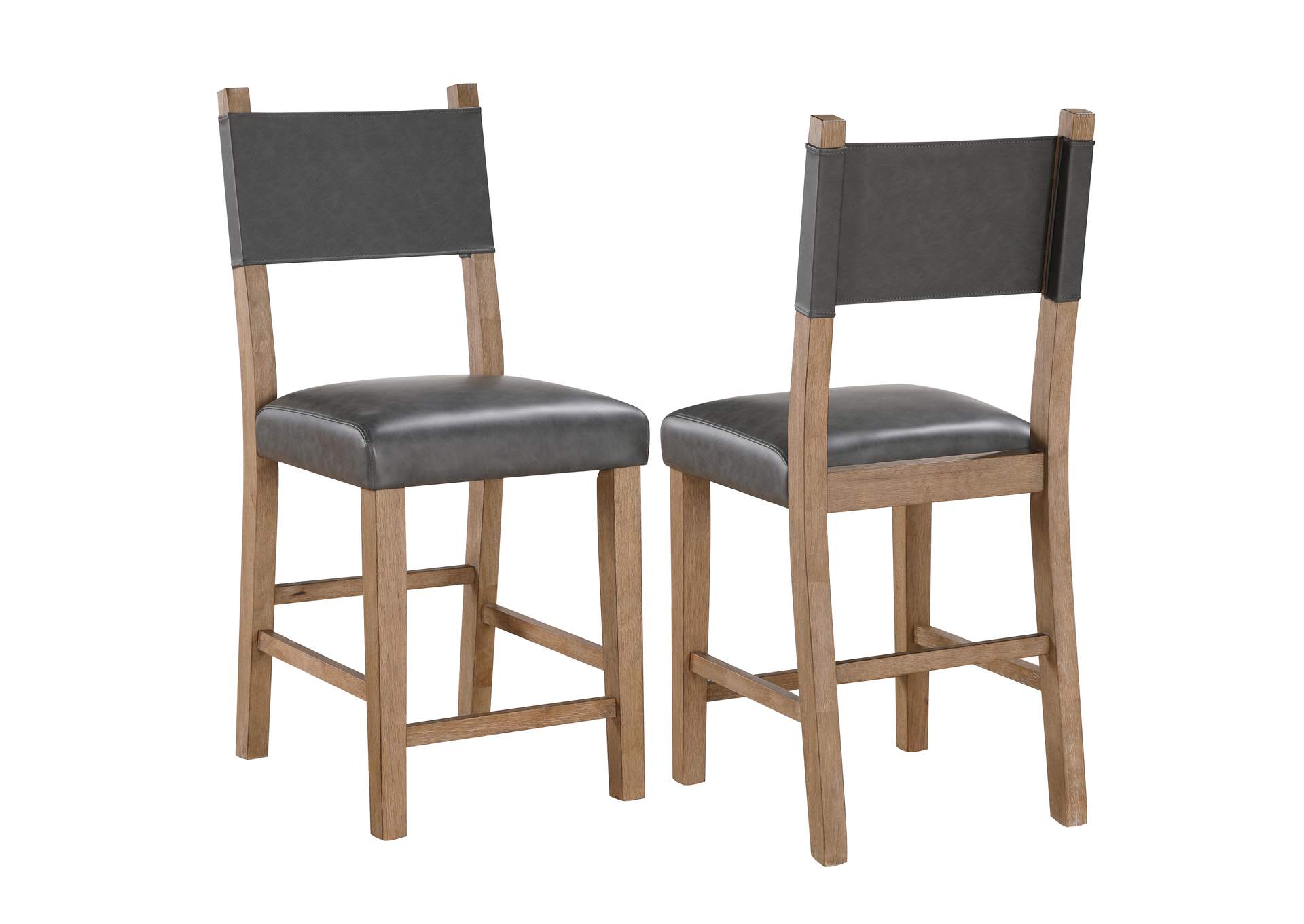 Aubrey Brown Counter Chair image 1