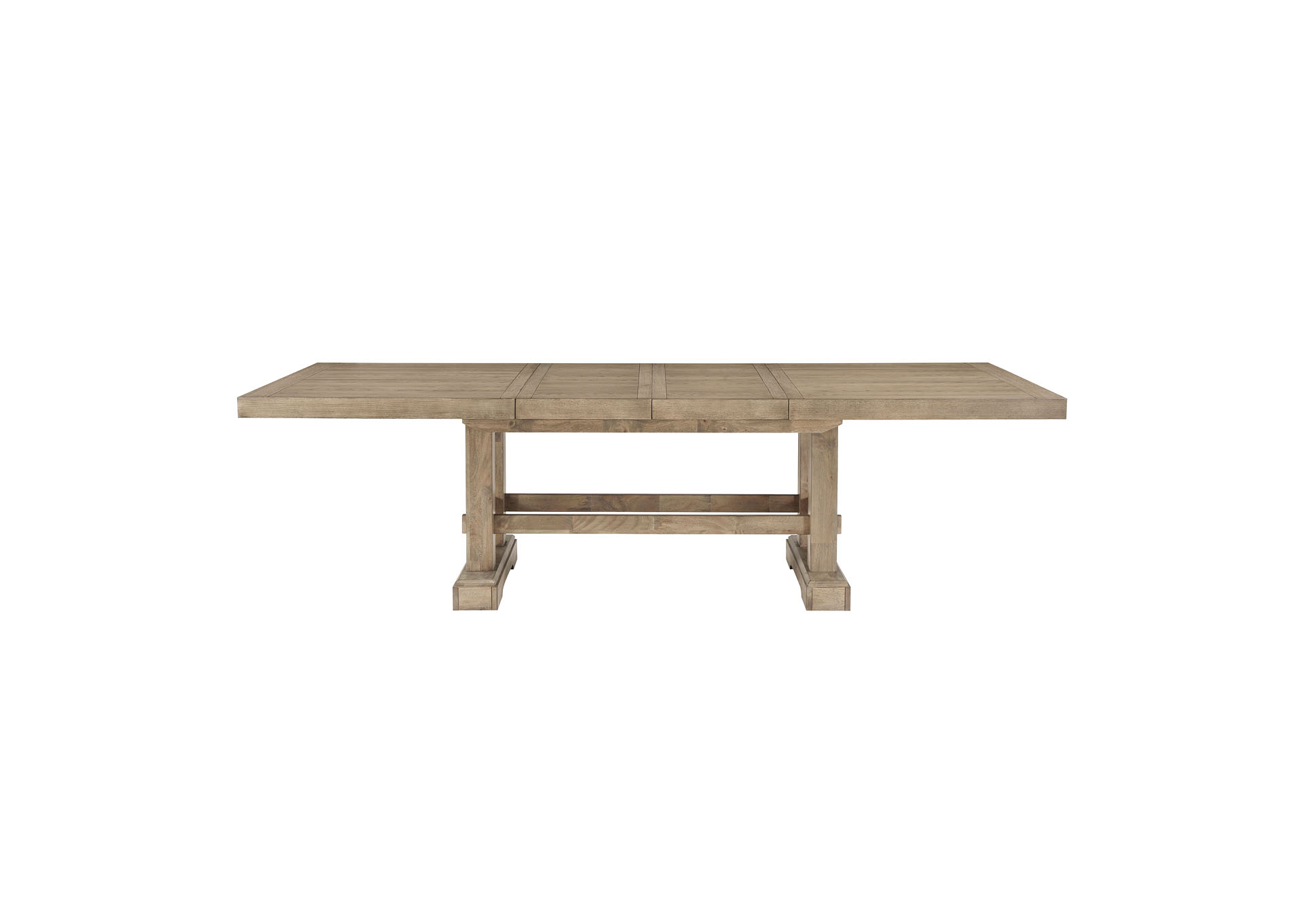 Napa 108-Inch Dining Table with 2 - 18-Inch Leaves, Sand image 1