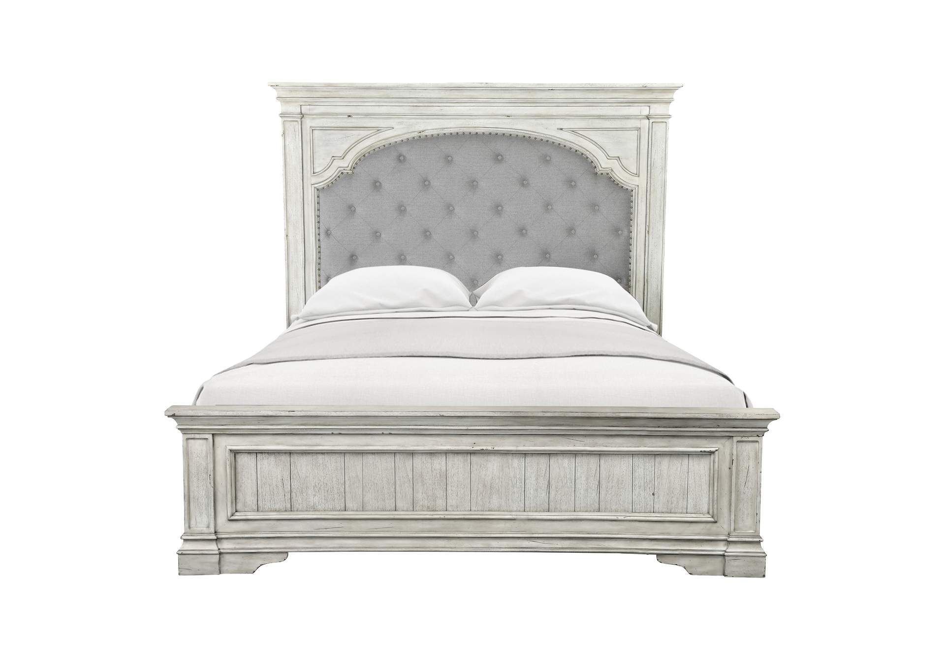 Highland Park Queen Bed Ivory image 1