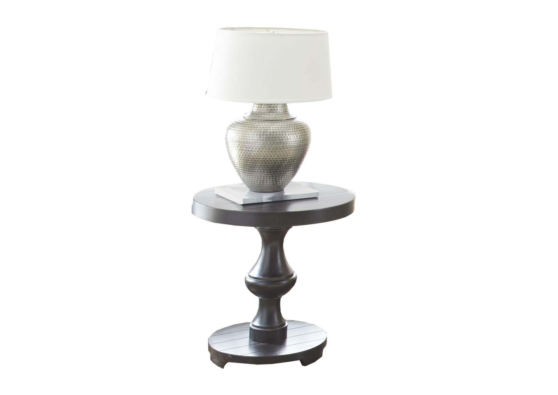 Dory Brown Round End Table image 1