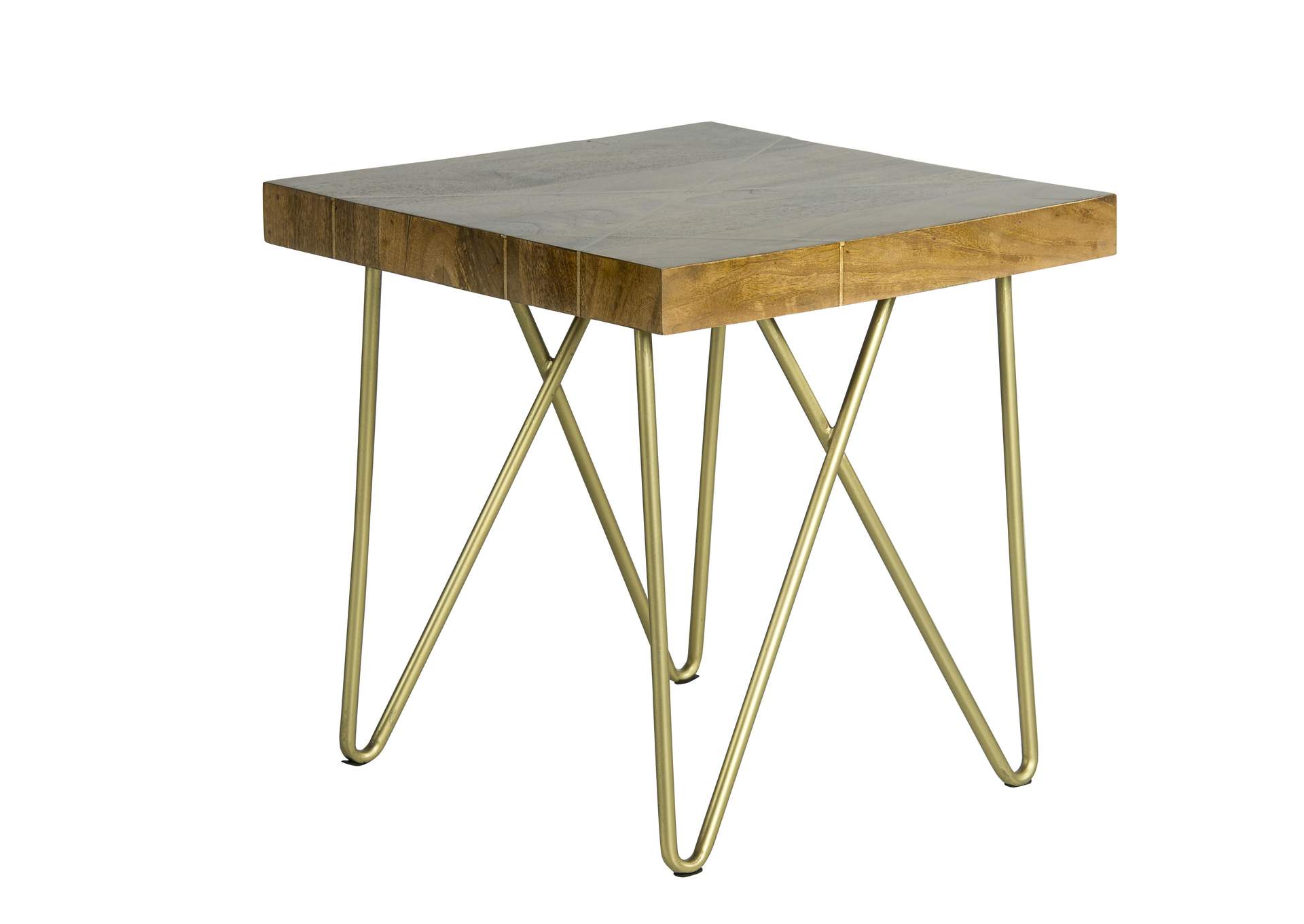 Walter Brass Inlay End Table image 1