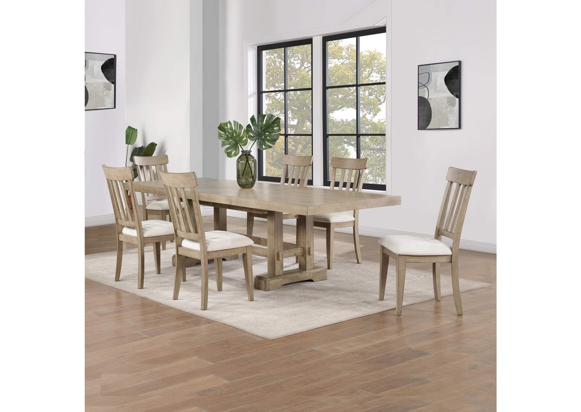 Napa 7-Piece Dining Set, Sand image 1