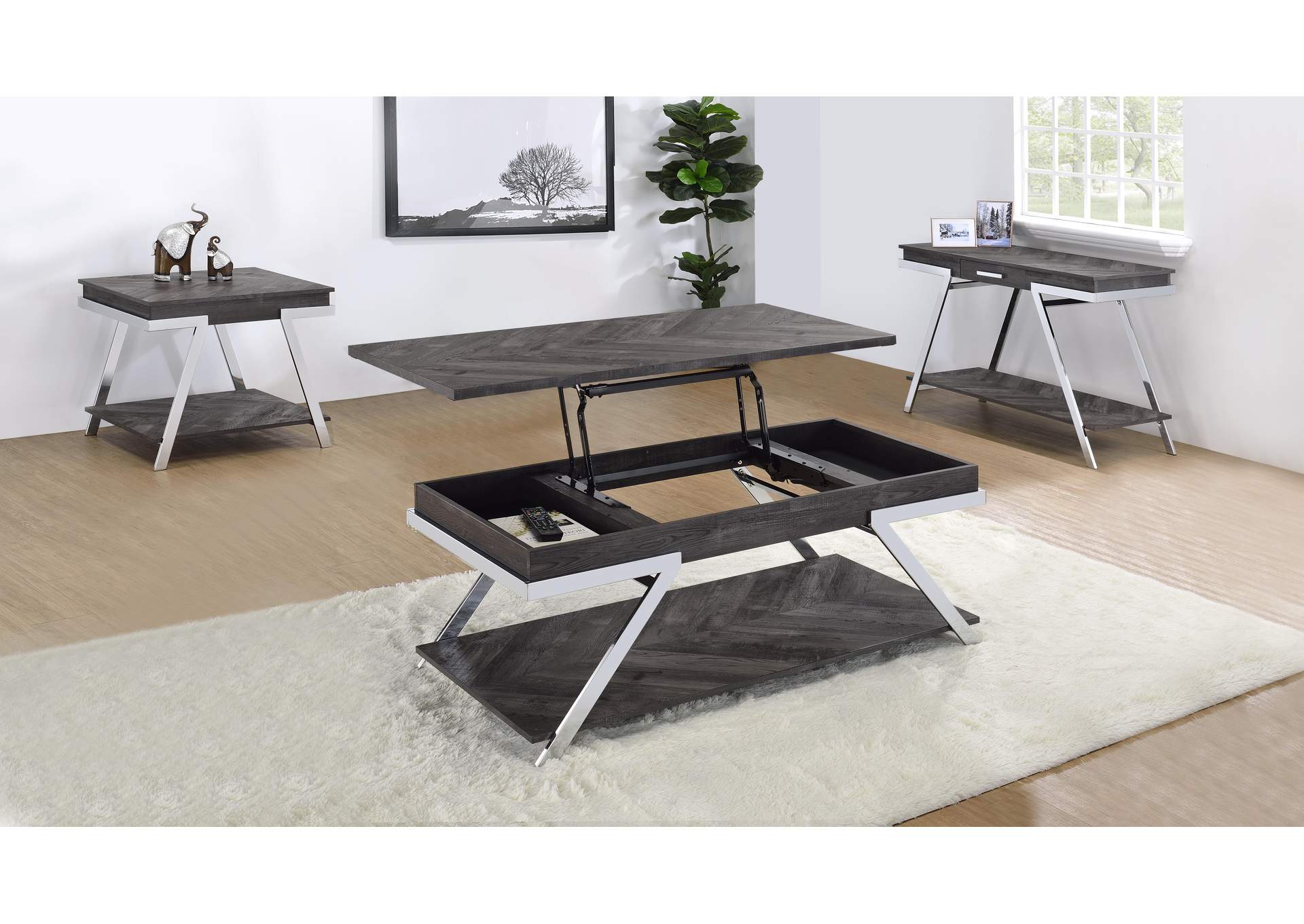 Roma Gray 3-Piece Occasional Set image 1