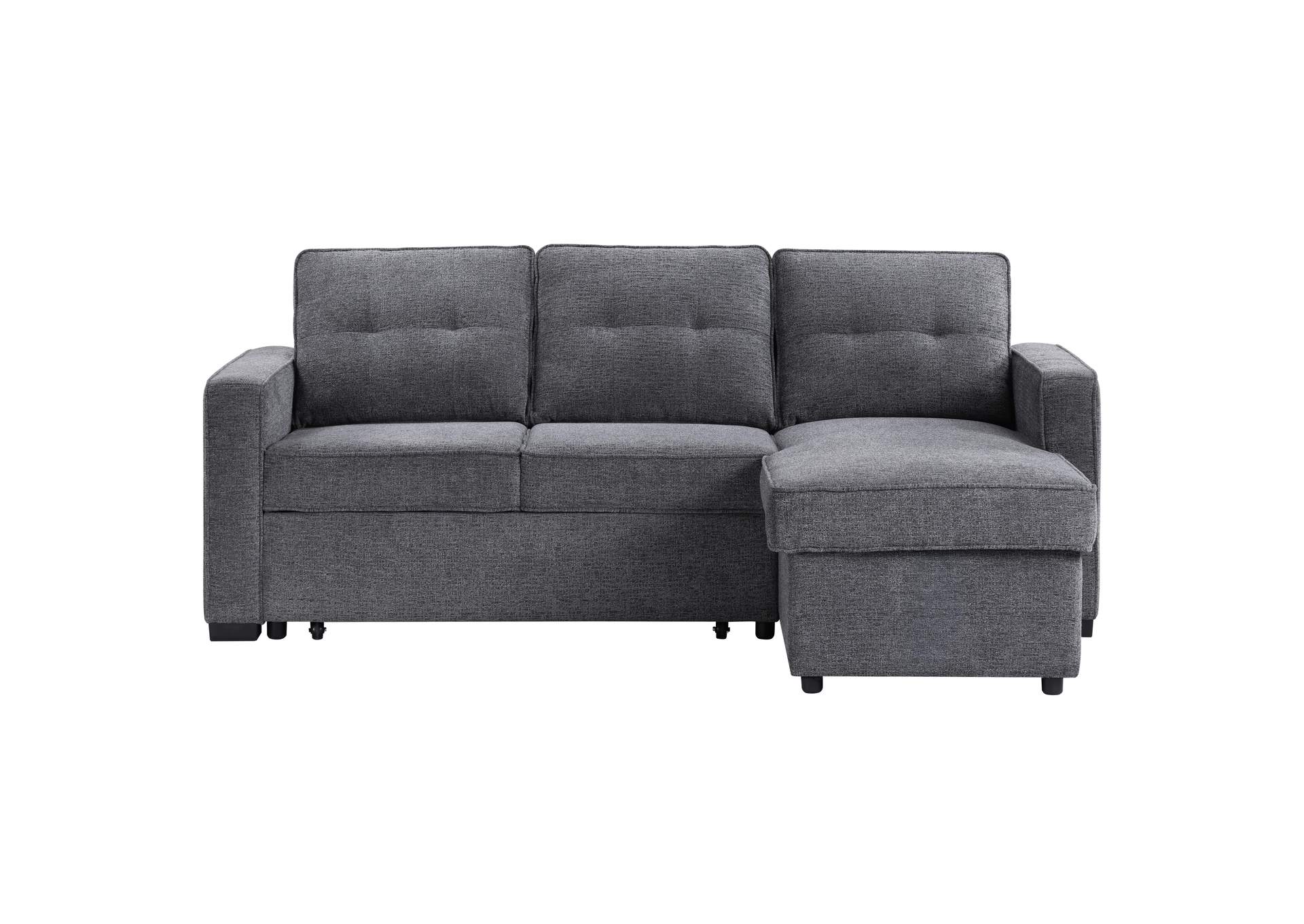 Noah Reversible 95" Chofa, Gray image 1