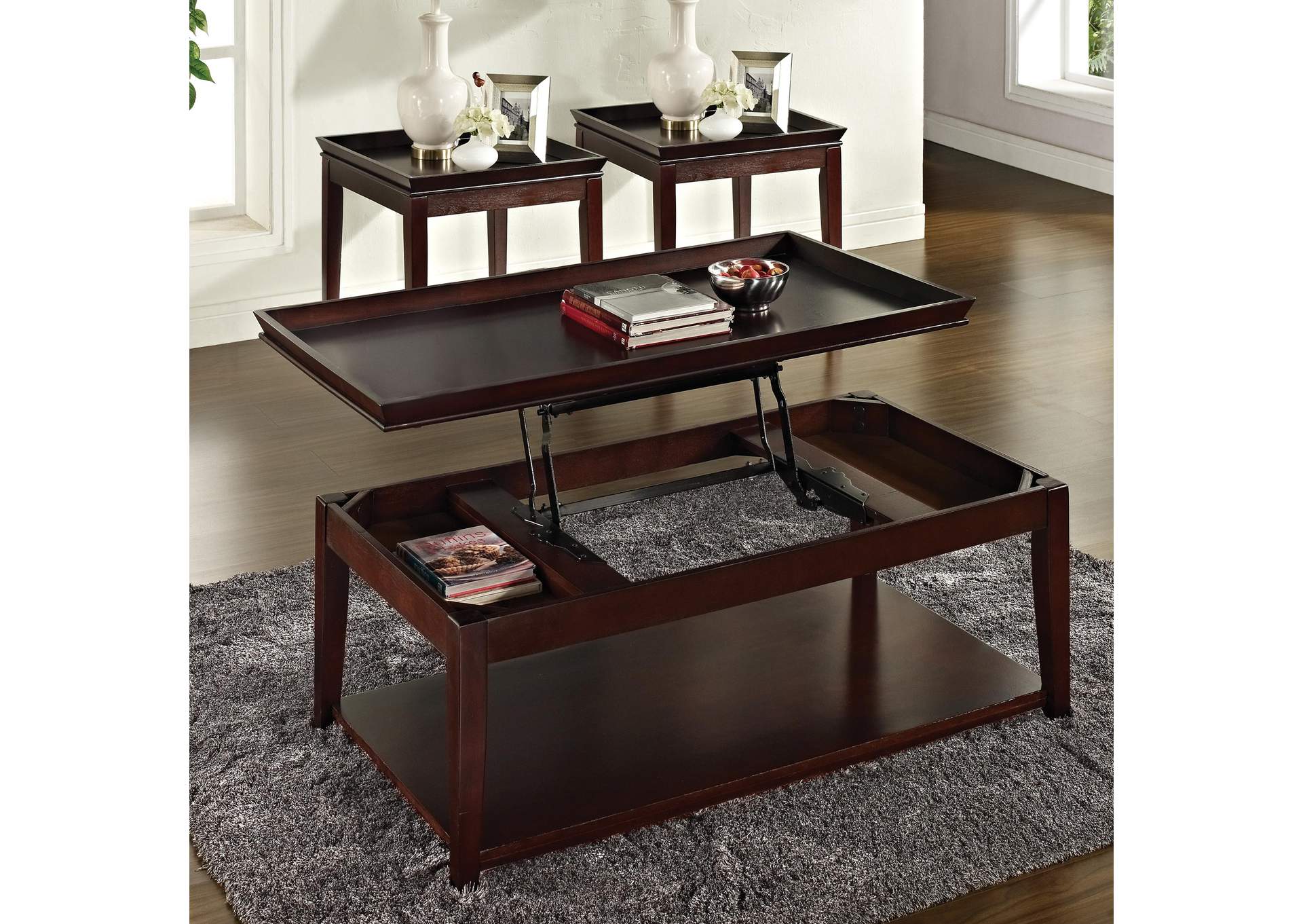 Clemson Brown 3-Piece Occasional Set image 1