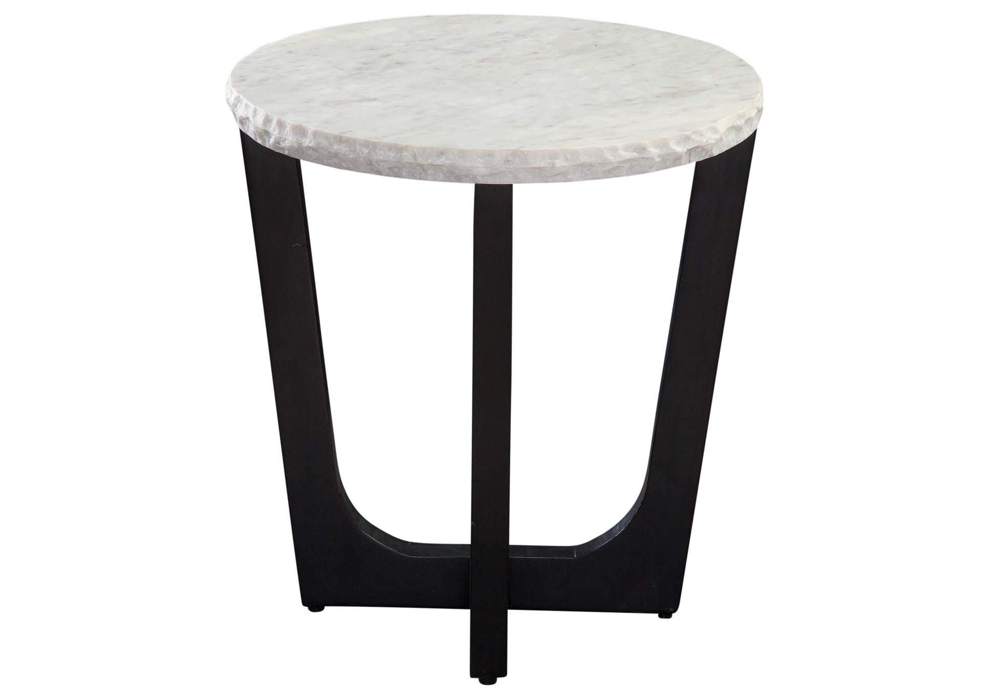 Chrissy White Marble Top End Table image 1