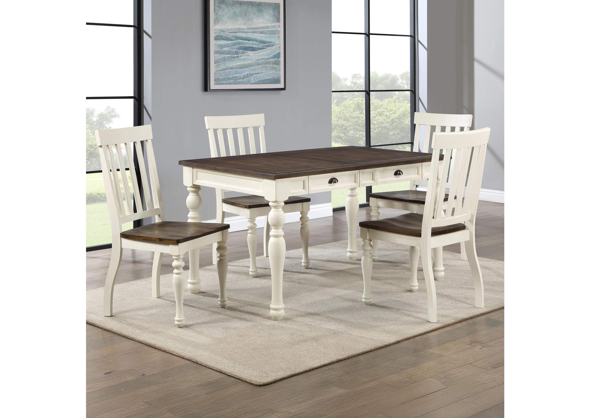 Joanna Two Tone 5-Piece Dining Set image 1