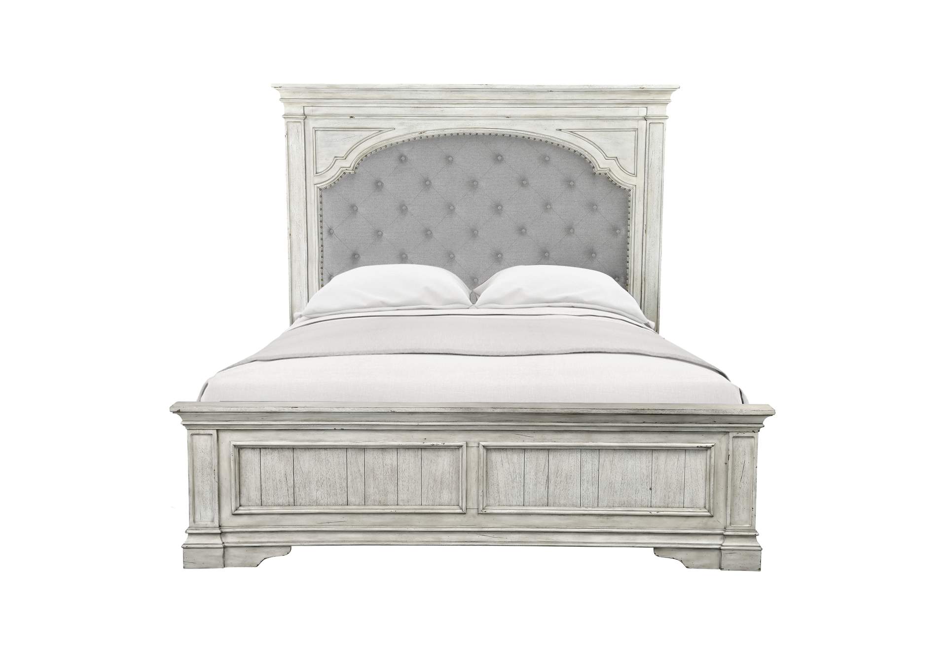 Highland Park King Bed Ivory image 1