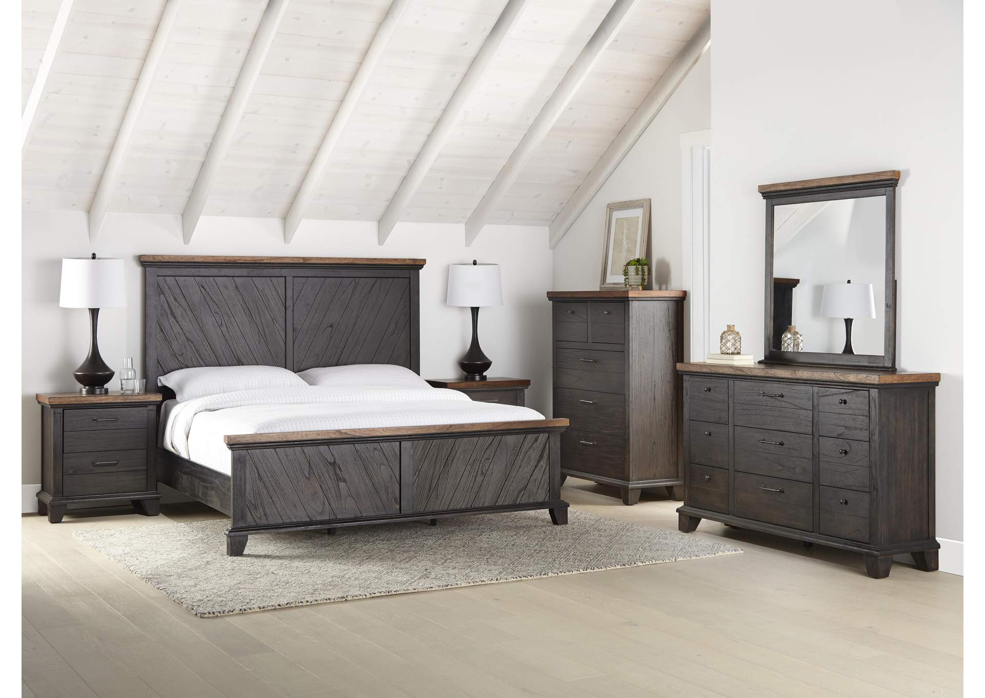 Bear Creek Brown Queen 5-Piece Bedroom Set image 1