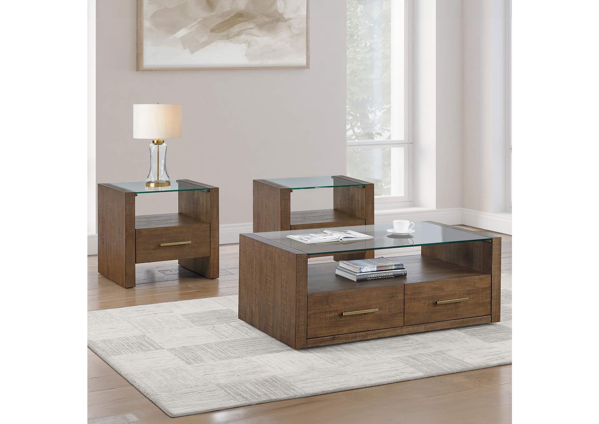 Garland Brown 3-Piece Occasional Set image 1