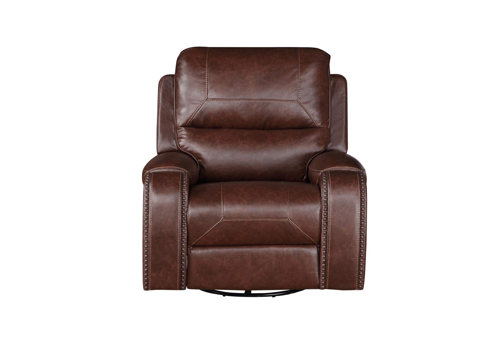 Keily Brown Manual Recliner image 1