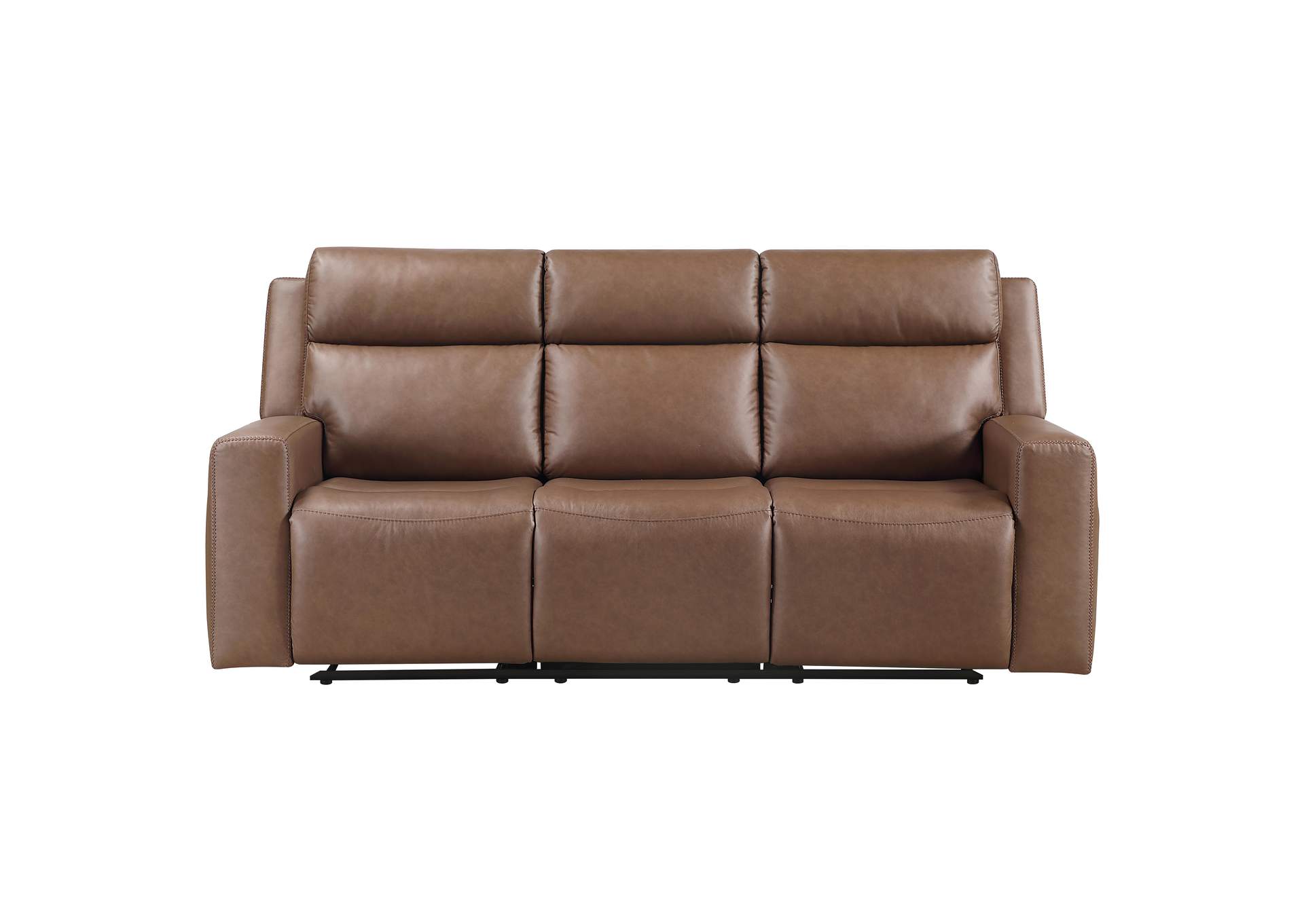 Barron Brown Manual Reclining Sofa image 1