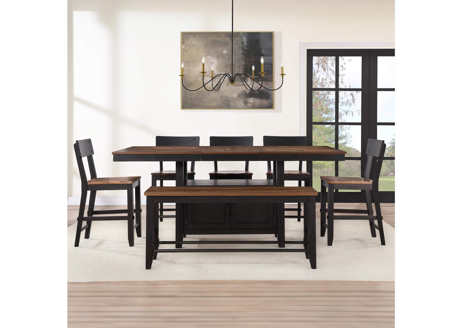 Bermuda 6-Piece Counter Dining Set image 1