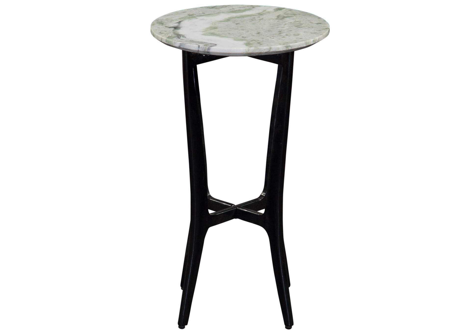 Hoxley Green Onyx Top Round End Table image 1