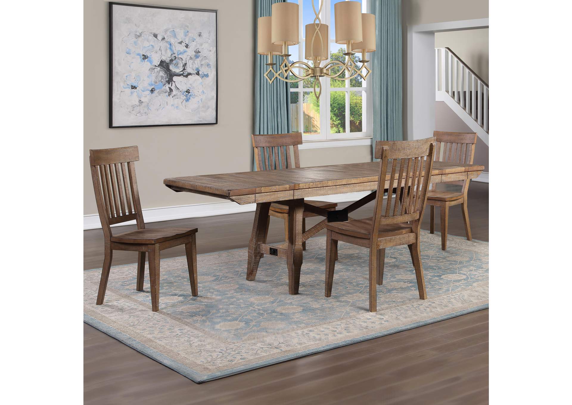 Riverdale Brown 5-Piece Dining Set image 1