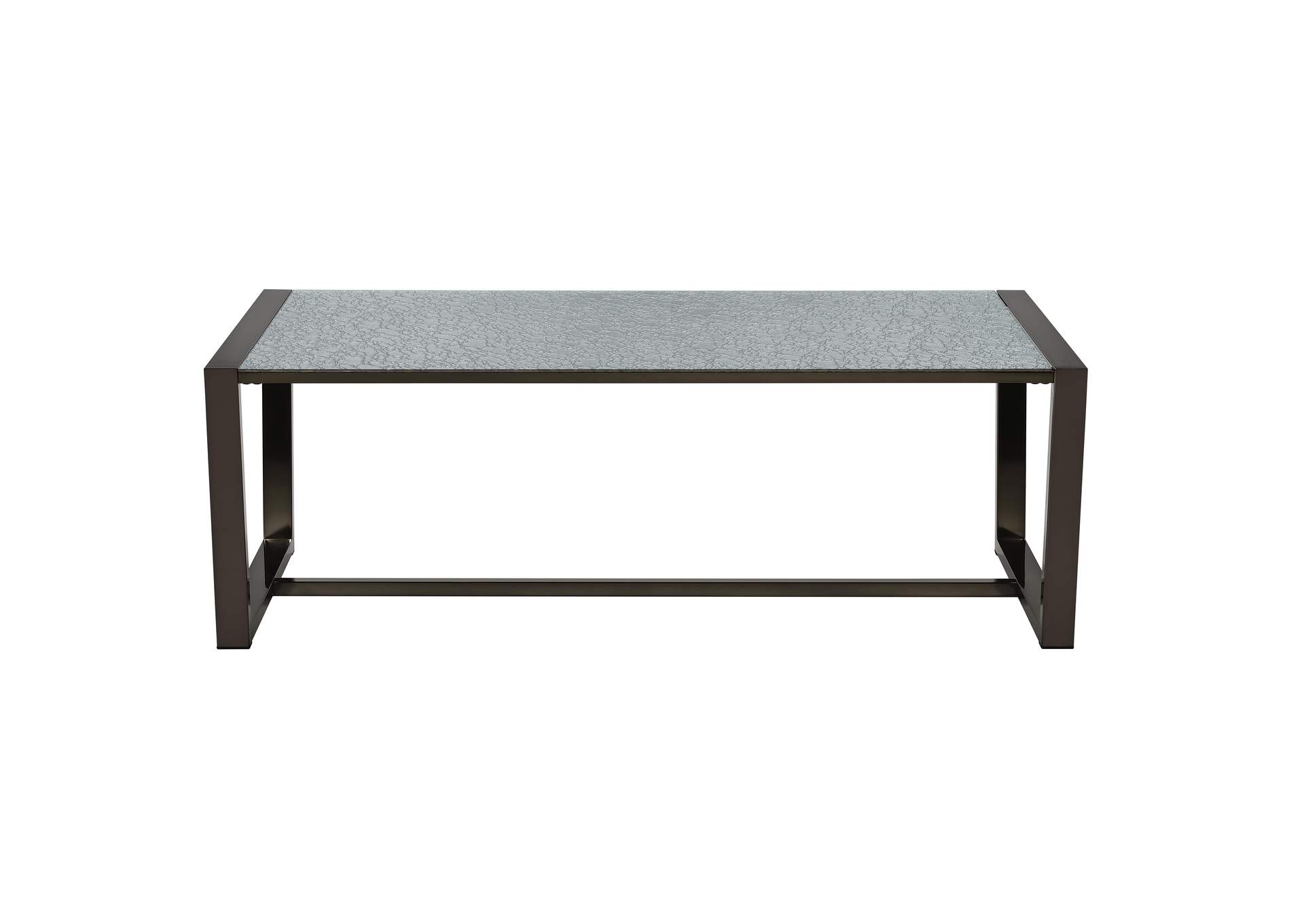 Mazie Coffee Table with Patterned Mirror Top image 1