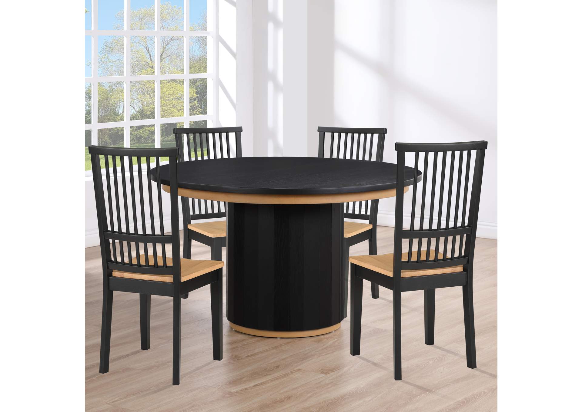 Magnolia Black 5-Piece Dining Set
