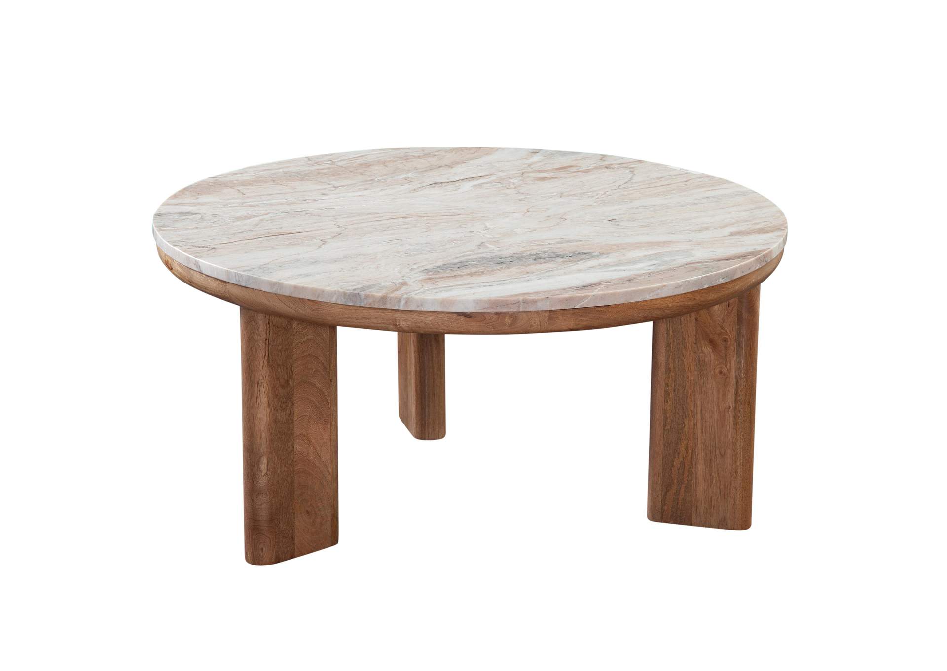 Sidney Brown Marble Top Cocktail Table image 1