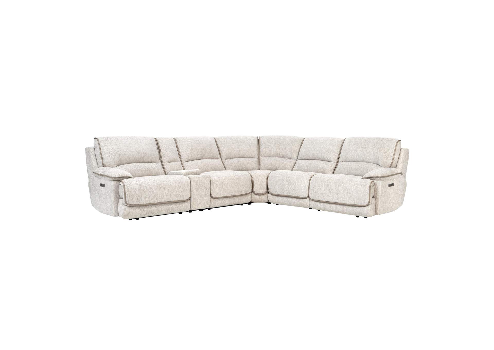 Olsen Dove 6-Piece Power Reclining Sectional image 1