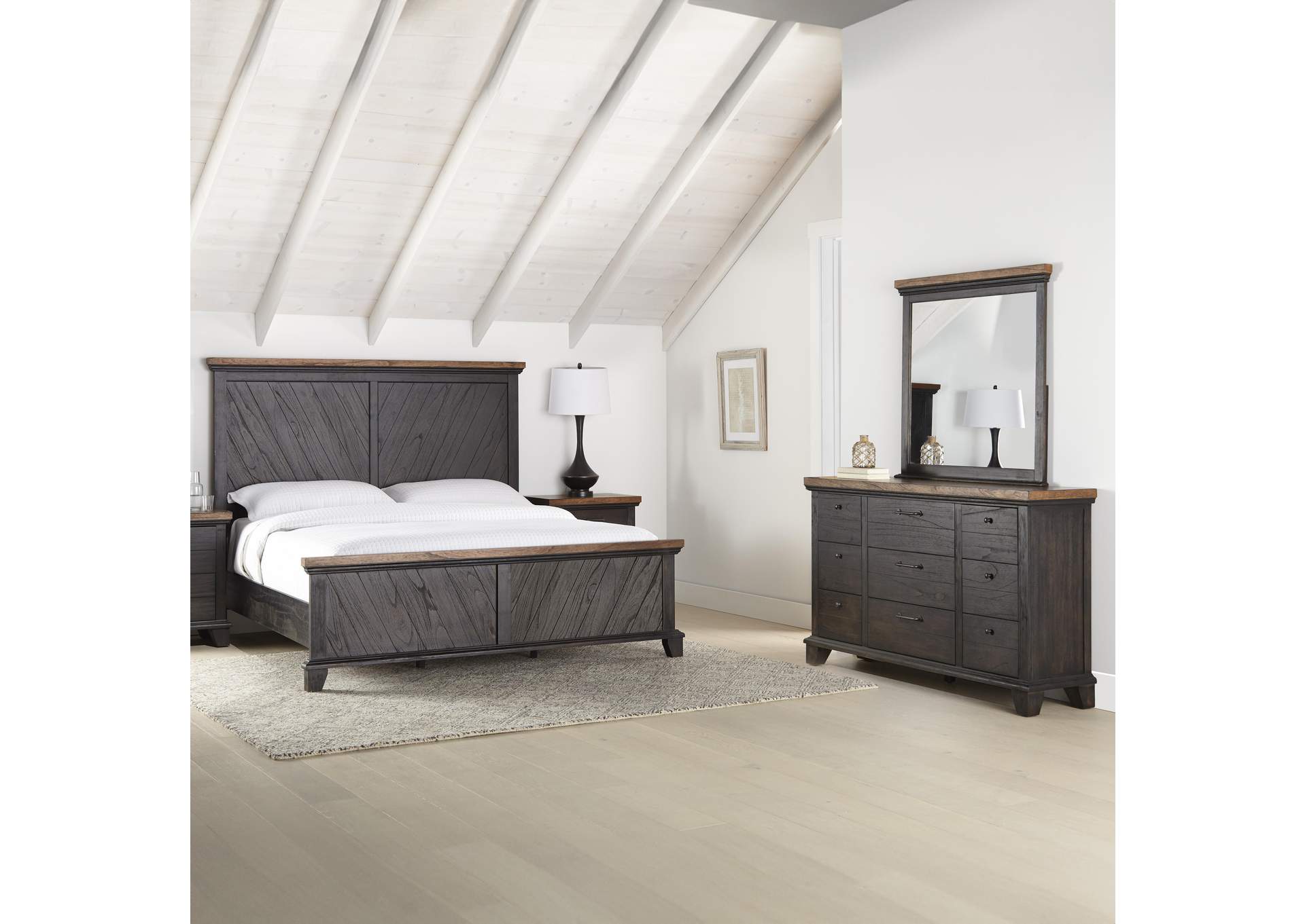Bear Creek Brown King 4-Piece Bedroom Set image 1