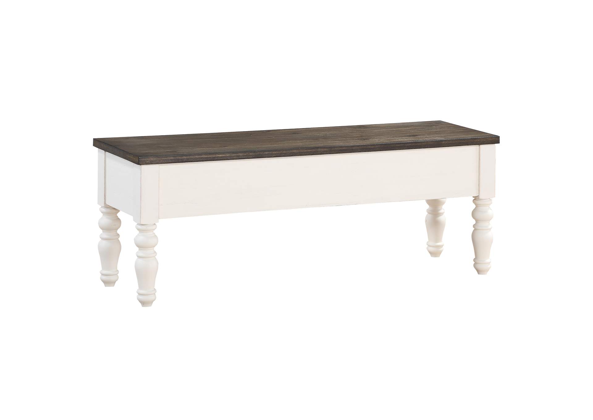 Joanna Two Tone Storage Bench image 1