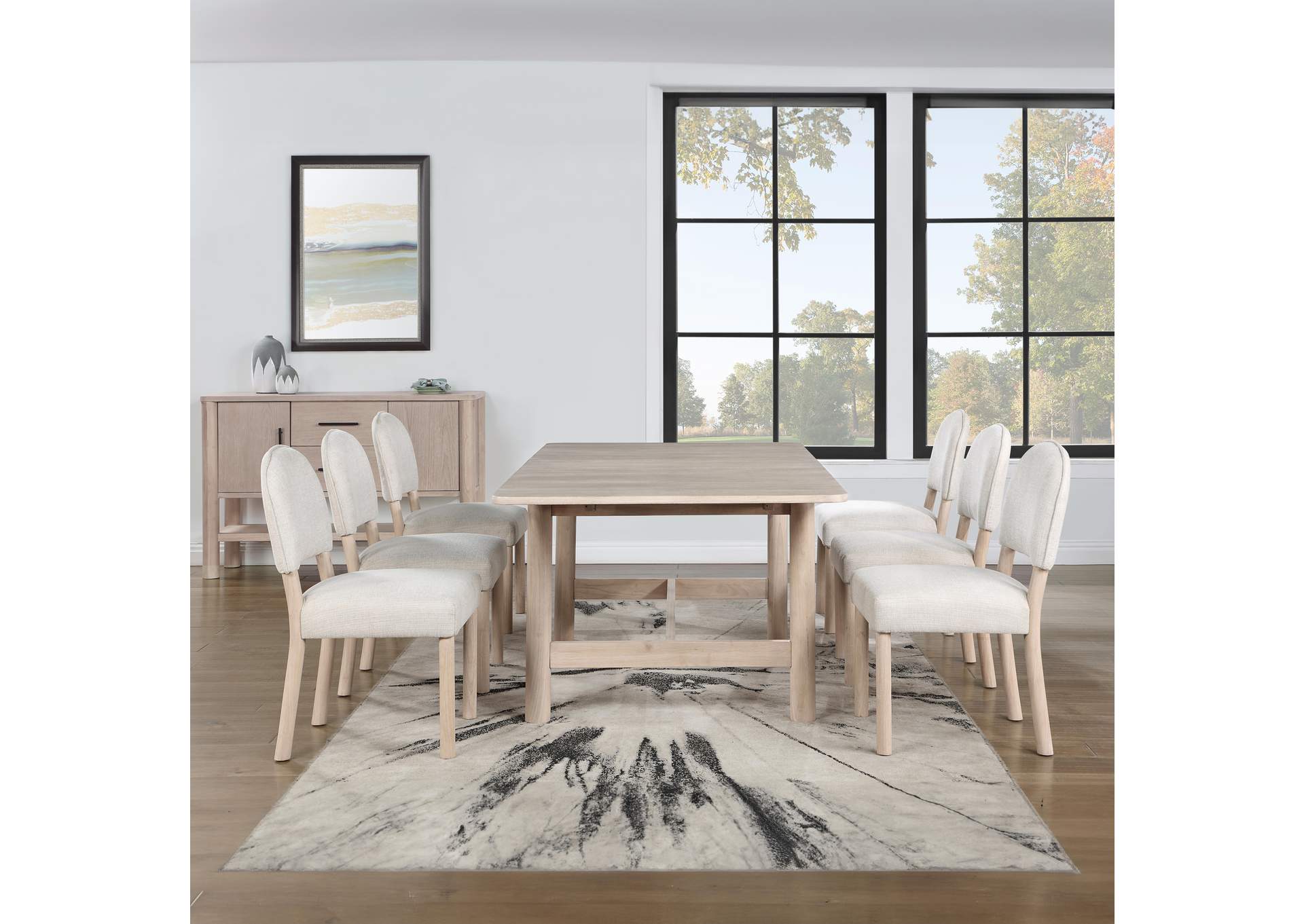 Gabby 7-Piece Dining Set - Table, 6 Side Chairs image 1