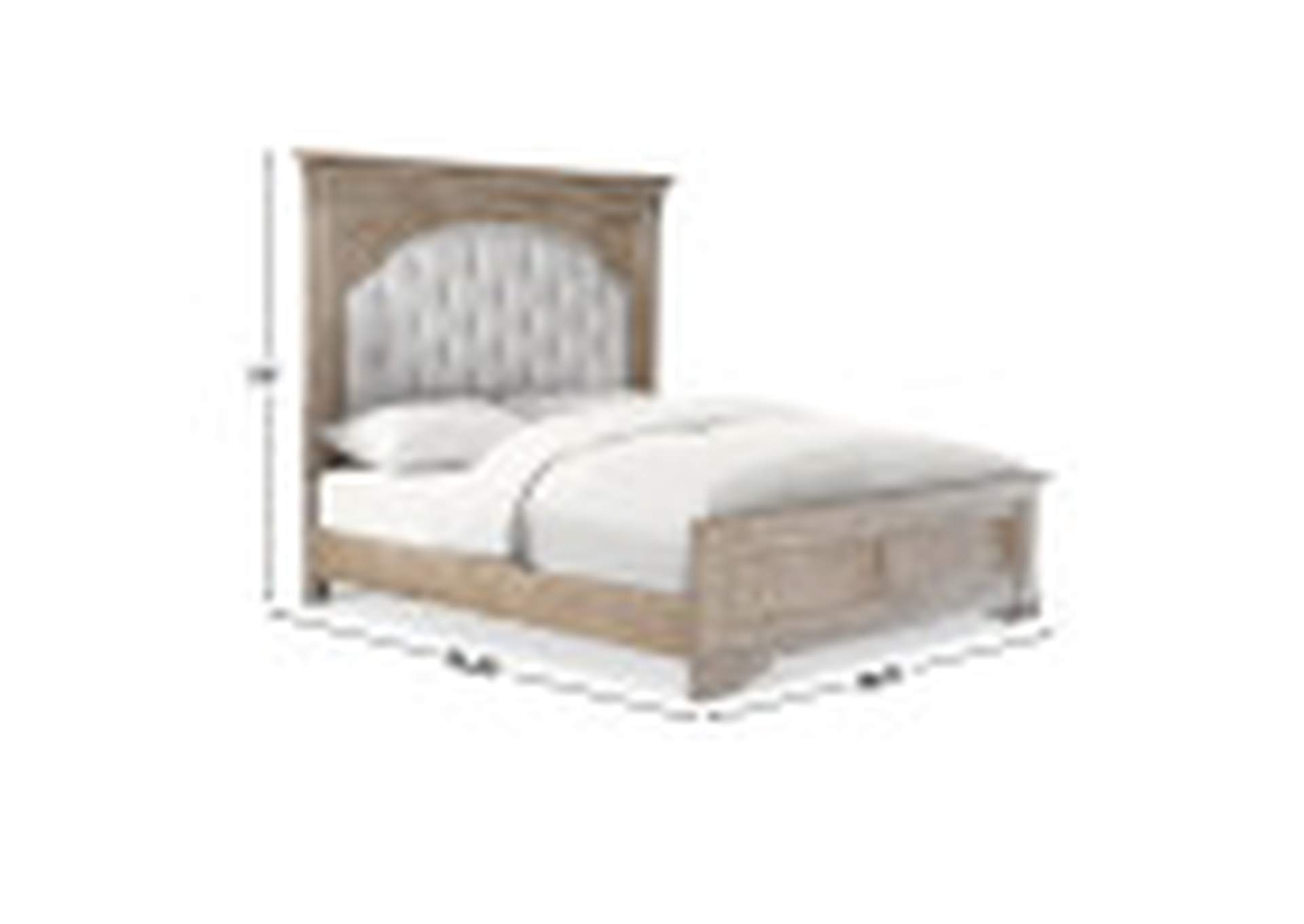 Highland Park King Bed Driftwood image 10