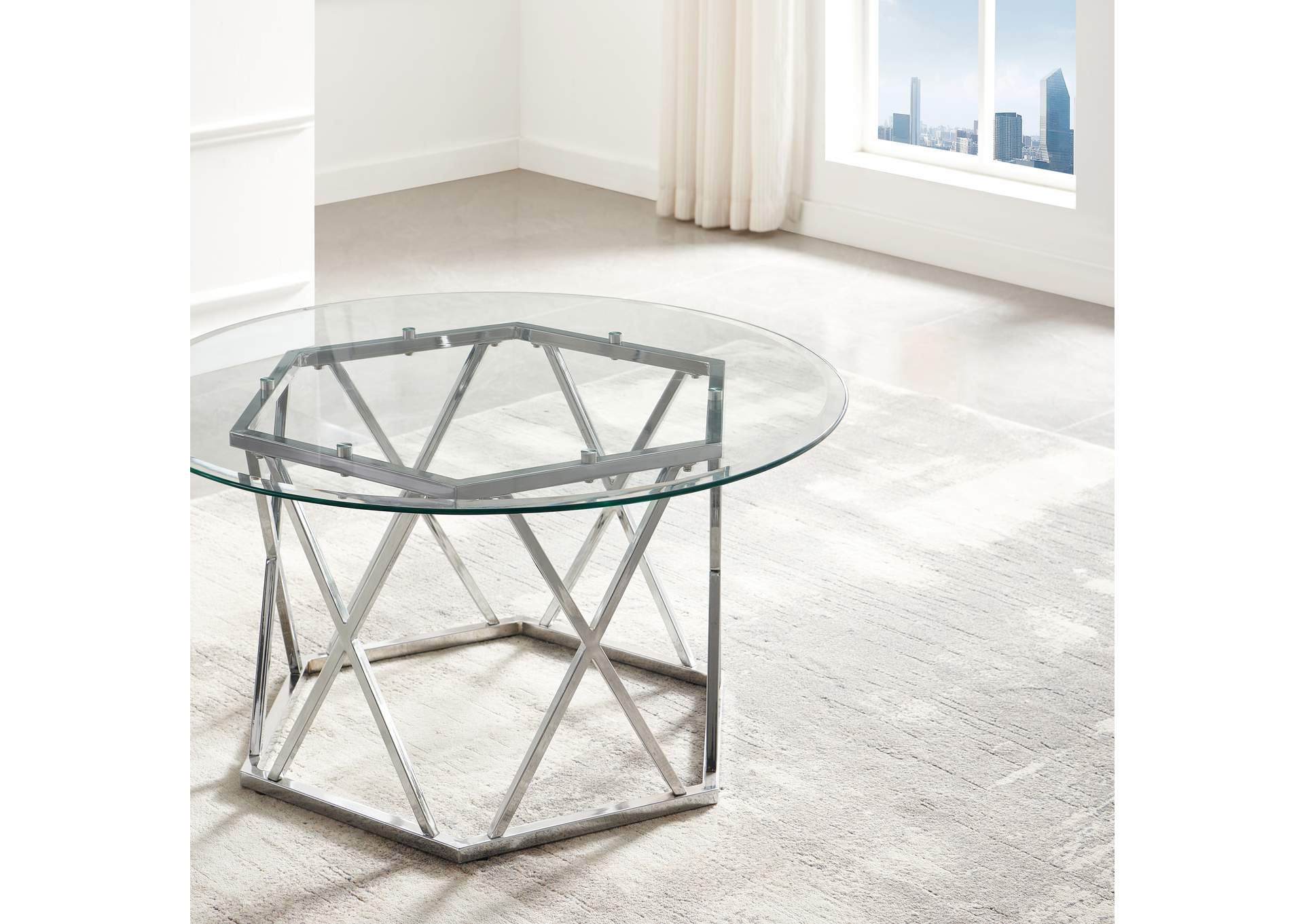 Escondido Glass Cocktail Table