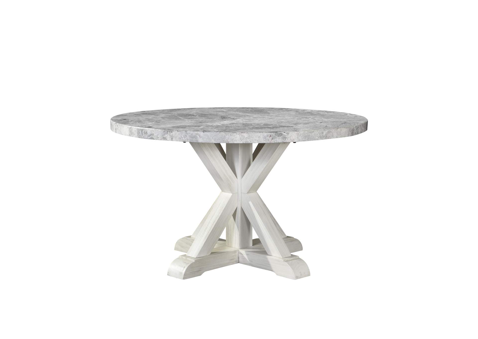 Canova Round Gray Marble Top Table