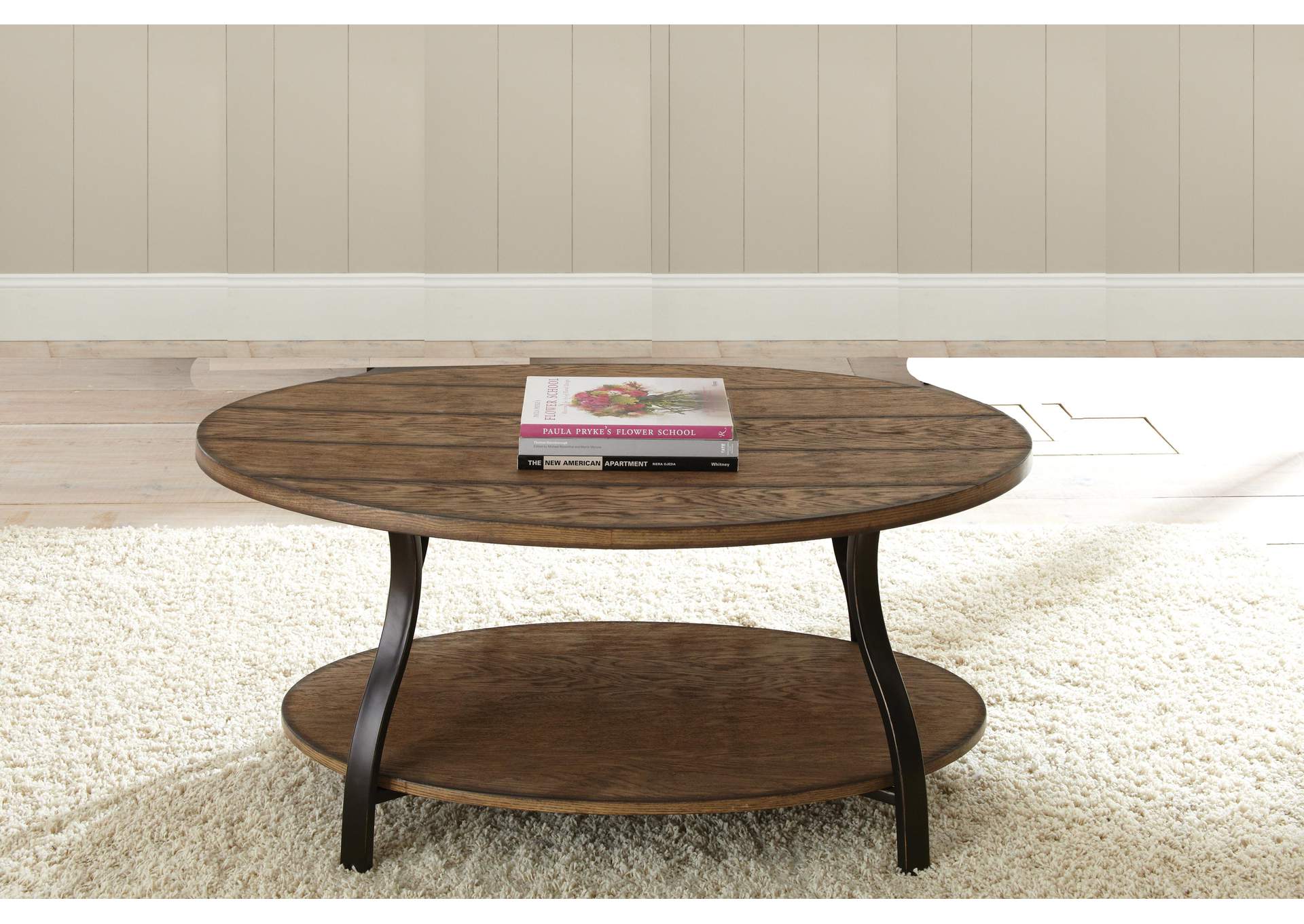 Denise Oval Cocktail Table