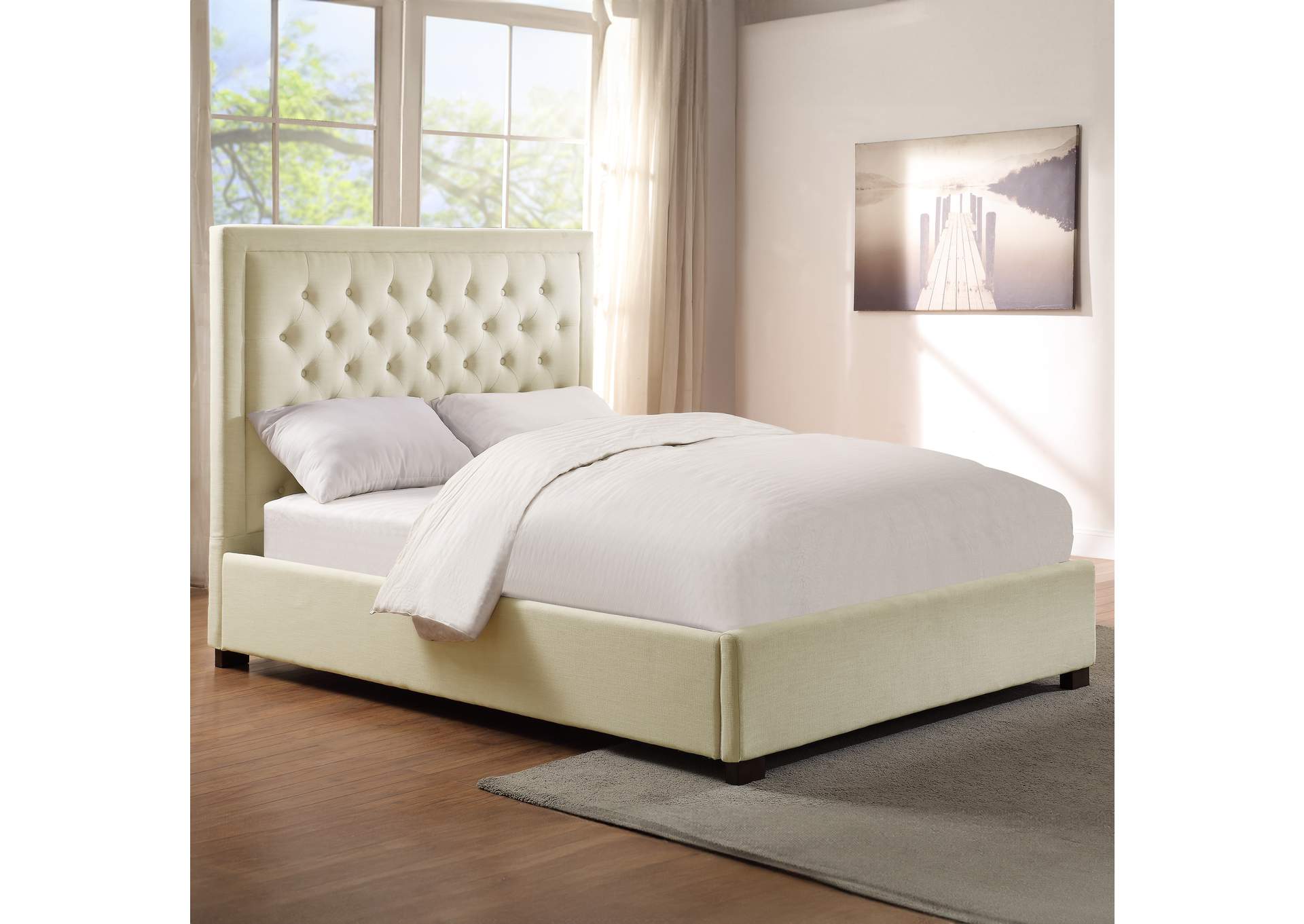 Isadora Queen Bed White image 2