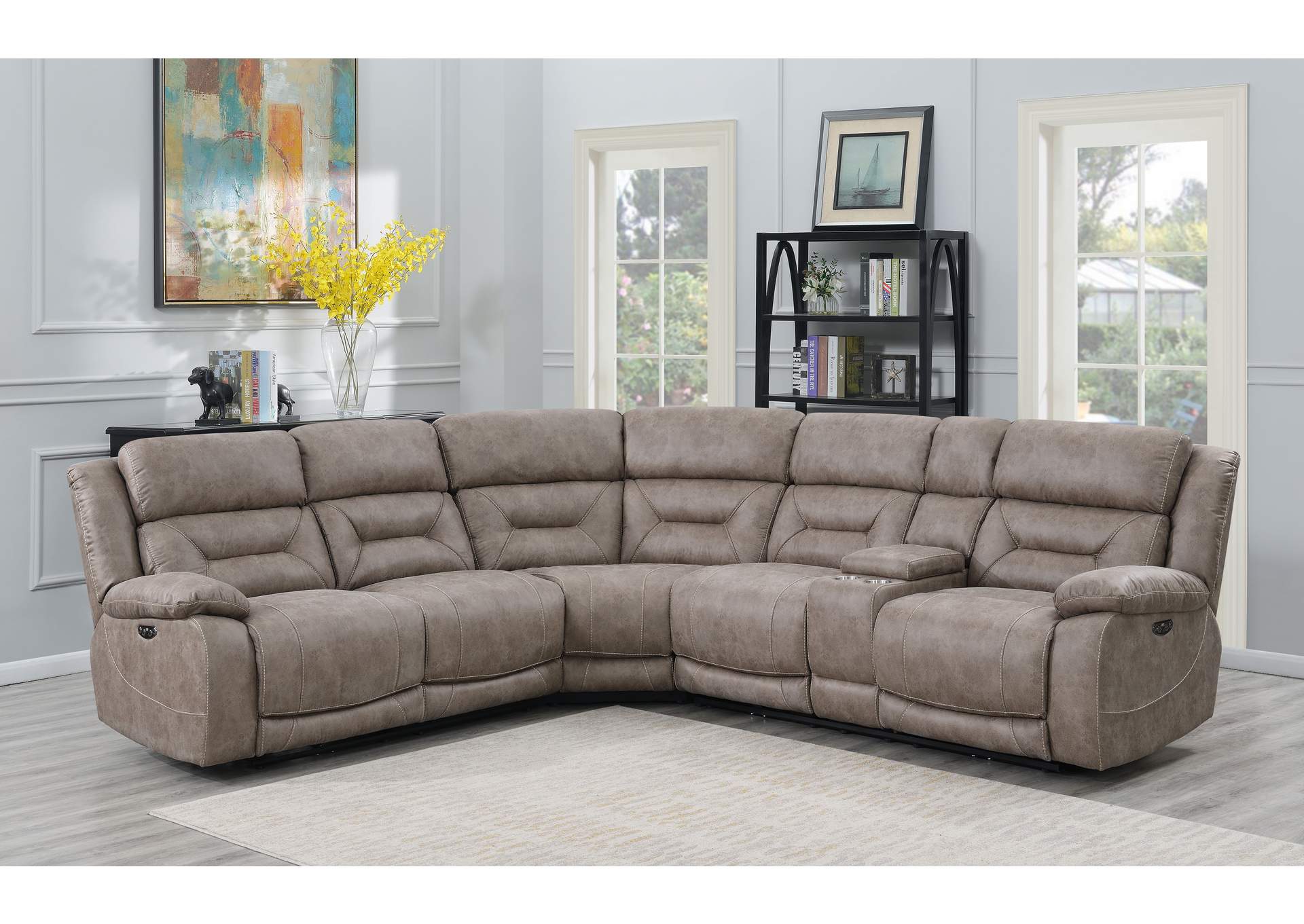 Aria 3-Piece Reclining Sectional Dual-Sided image 7