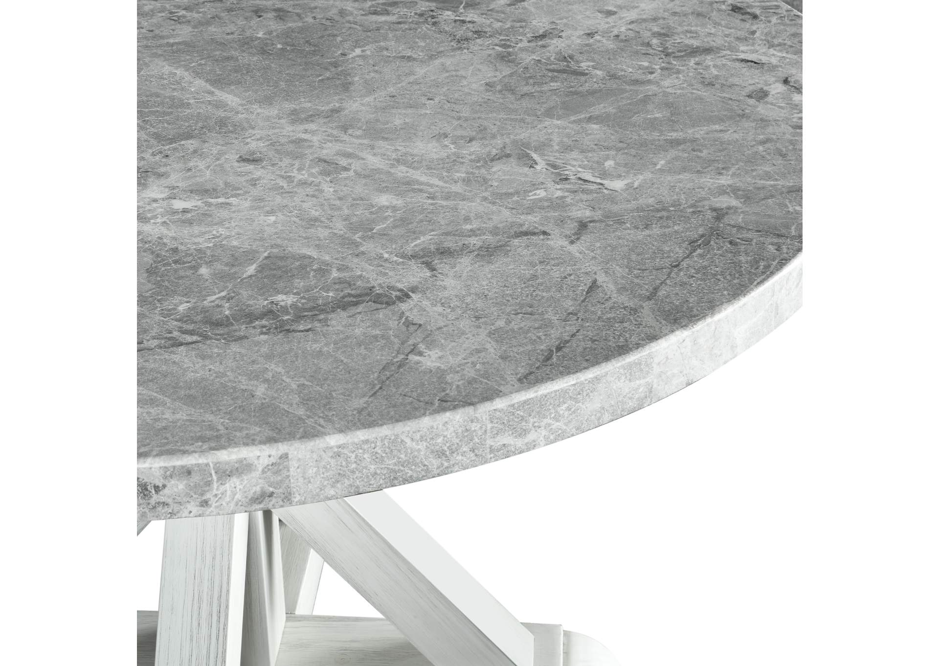 Canova Round Gray Marble Top Table image 5