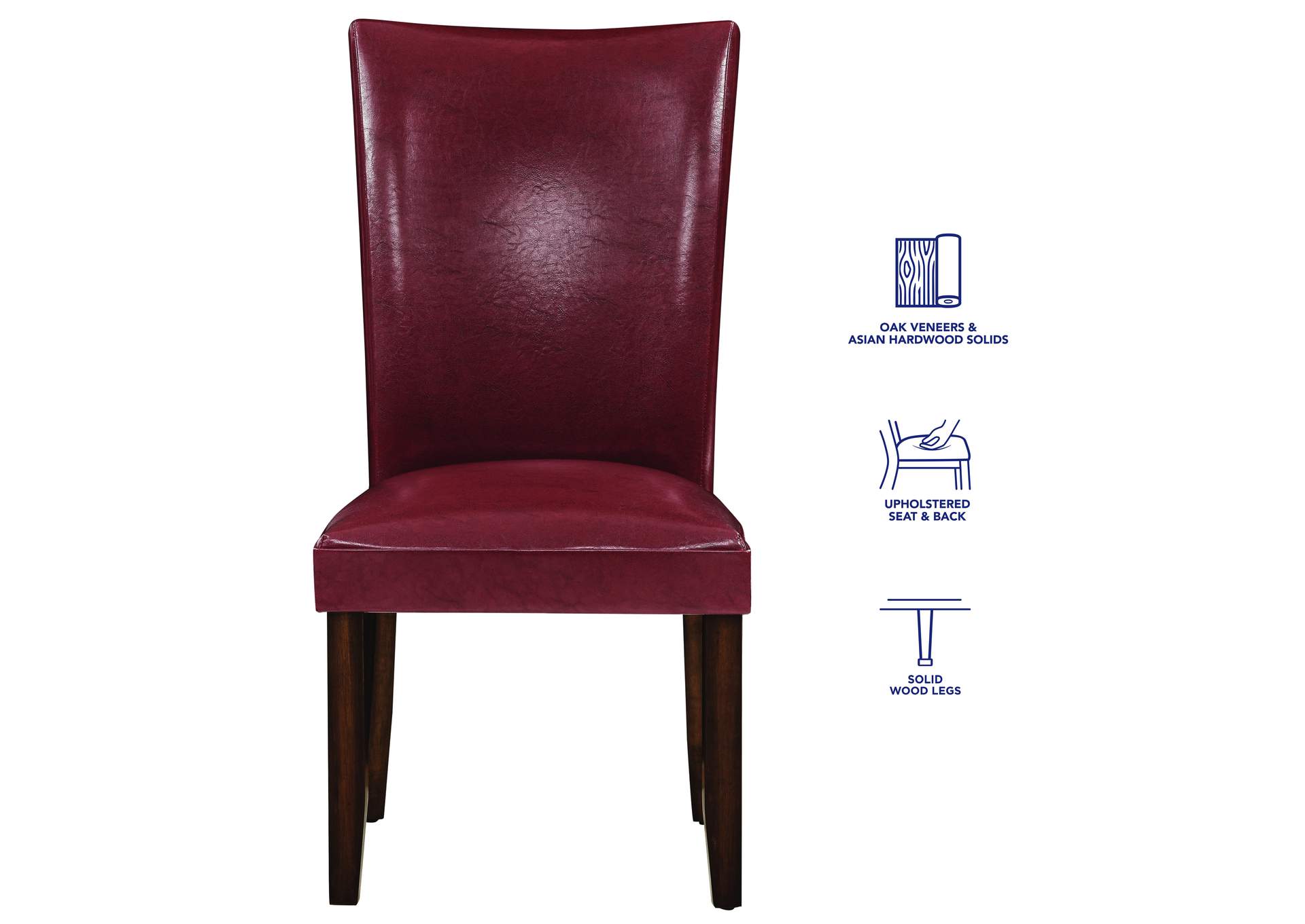 Hartford 72In Dining Set 7 Piece with Red Chairs image 8