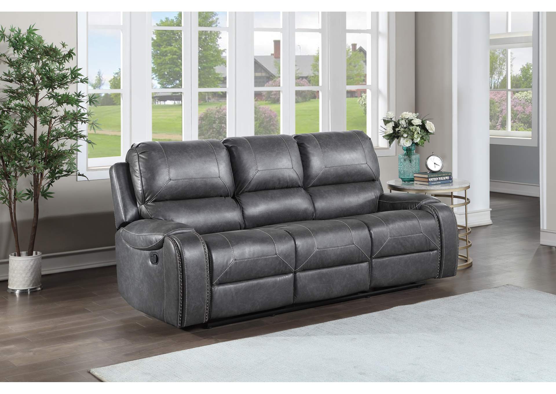 Keily Gray Manual Sofa