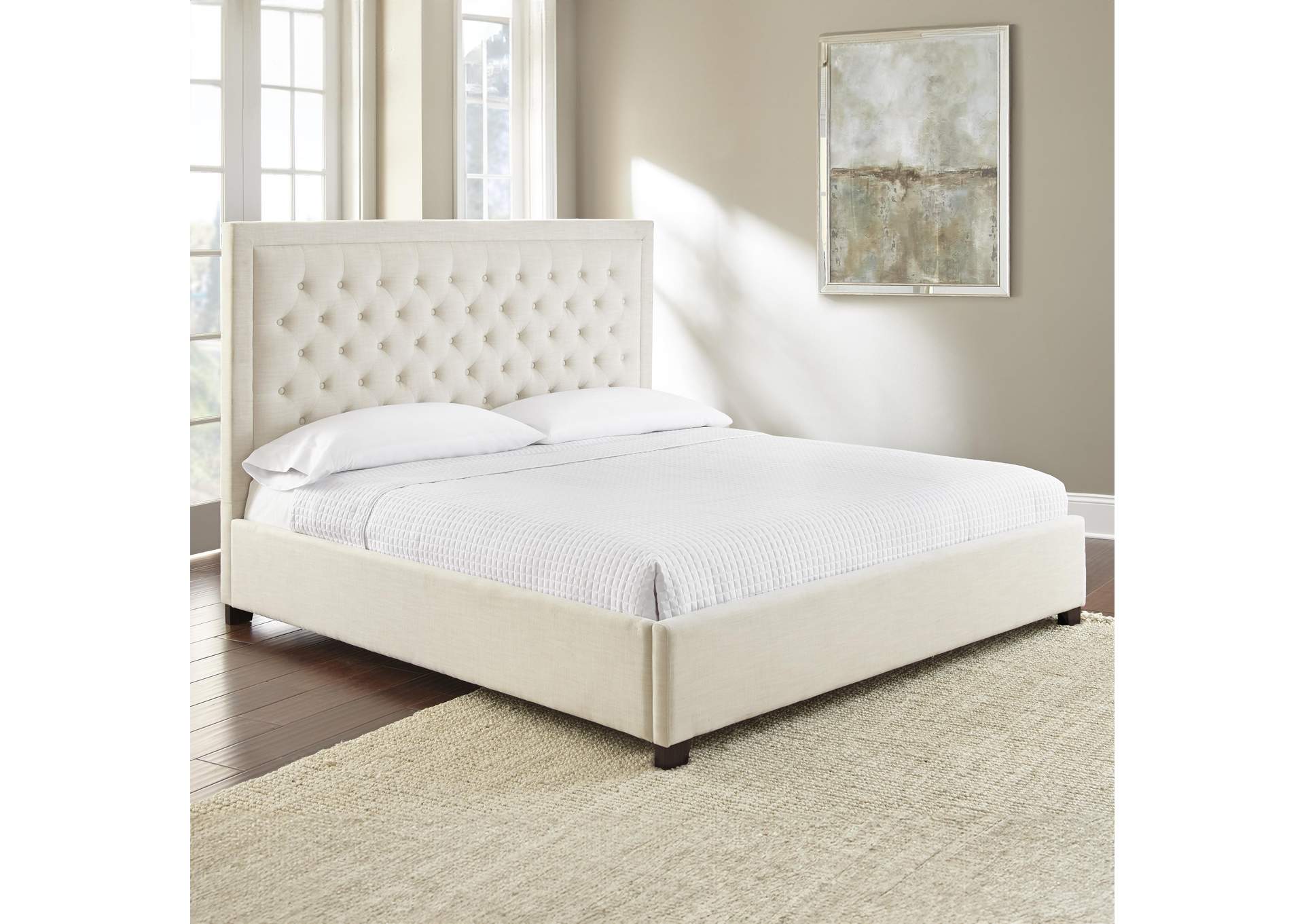 Isadora King Bed White image 2