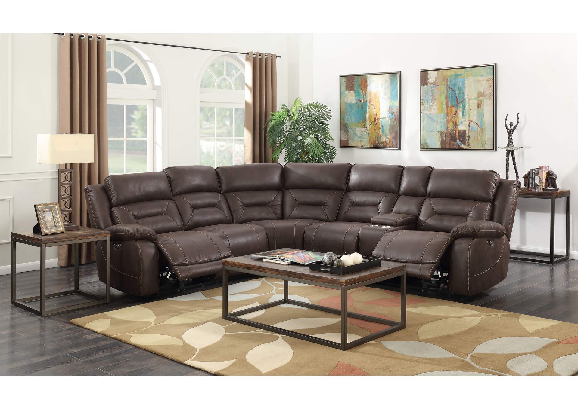 Aria 3-Piece Reclining Sectional Sideboard image 3