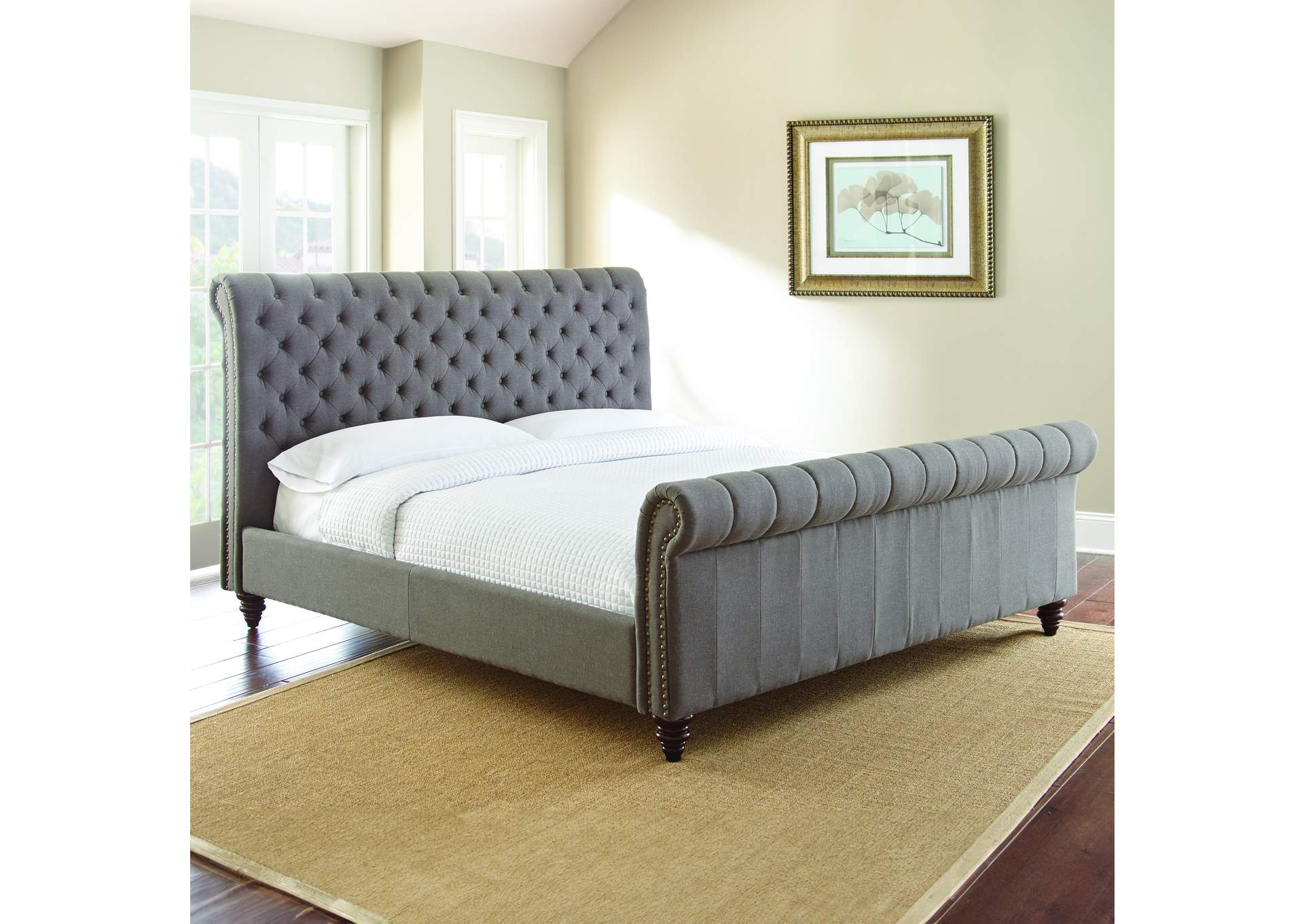Swanson Queen Bed Gray image 2