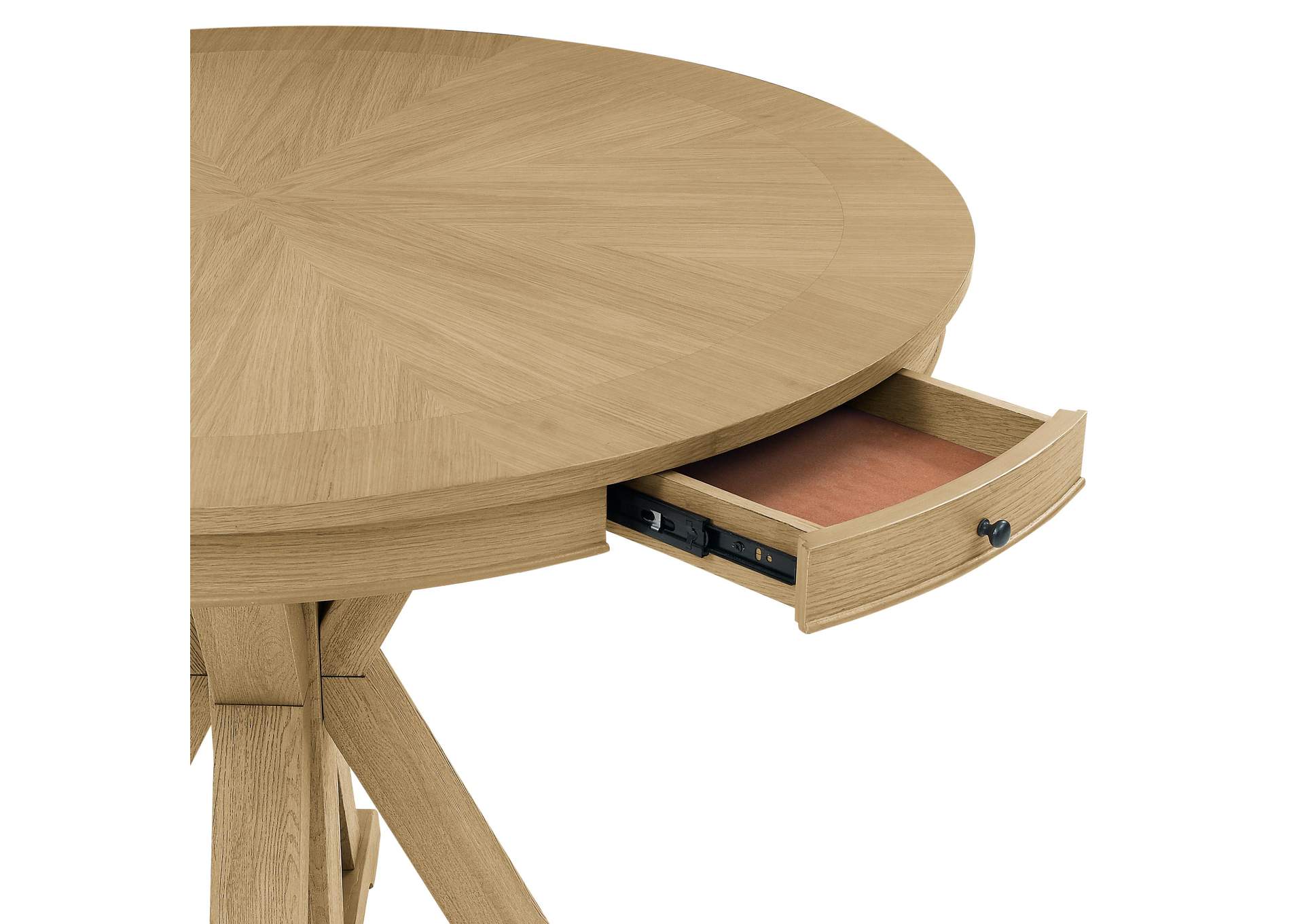 Rylie Counter Table and 4 Swivel Counter Chairs, Natural Finish image 10