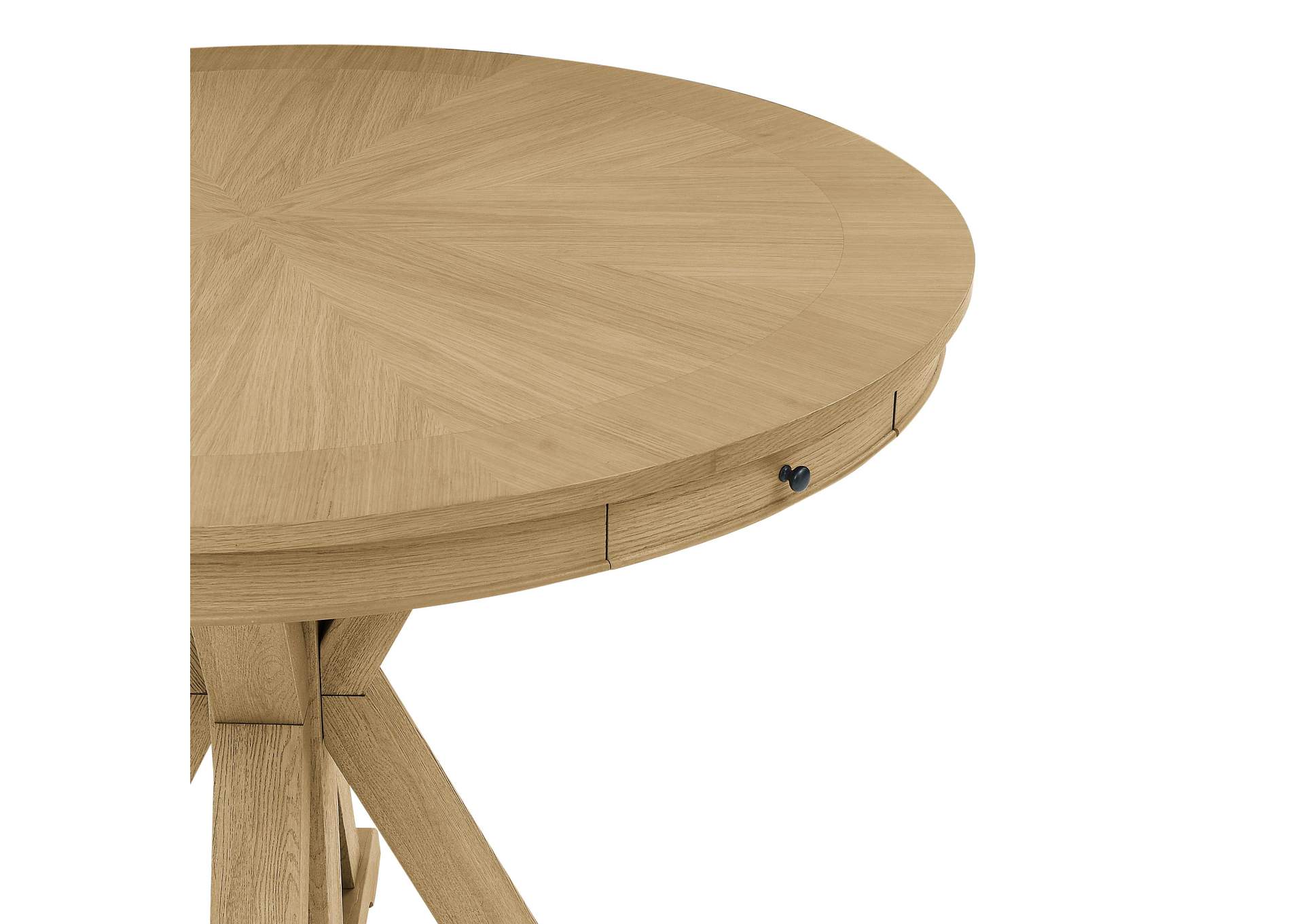 Rylie Counter Table and 4 Swivel Counter Chairs, Natural Finish image 9