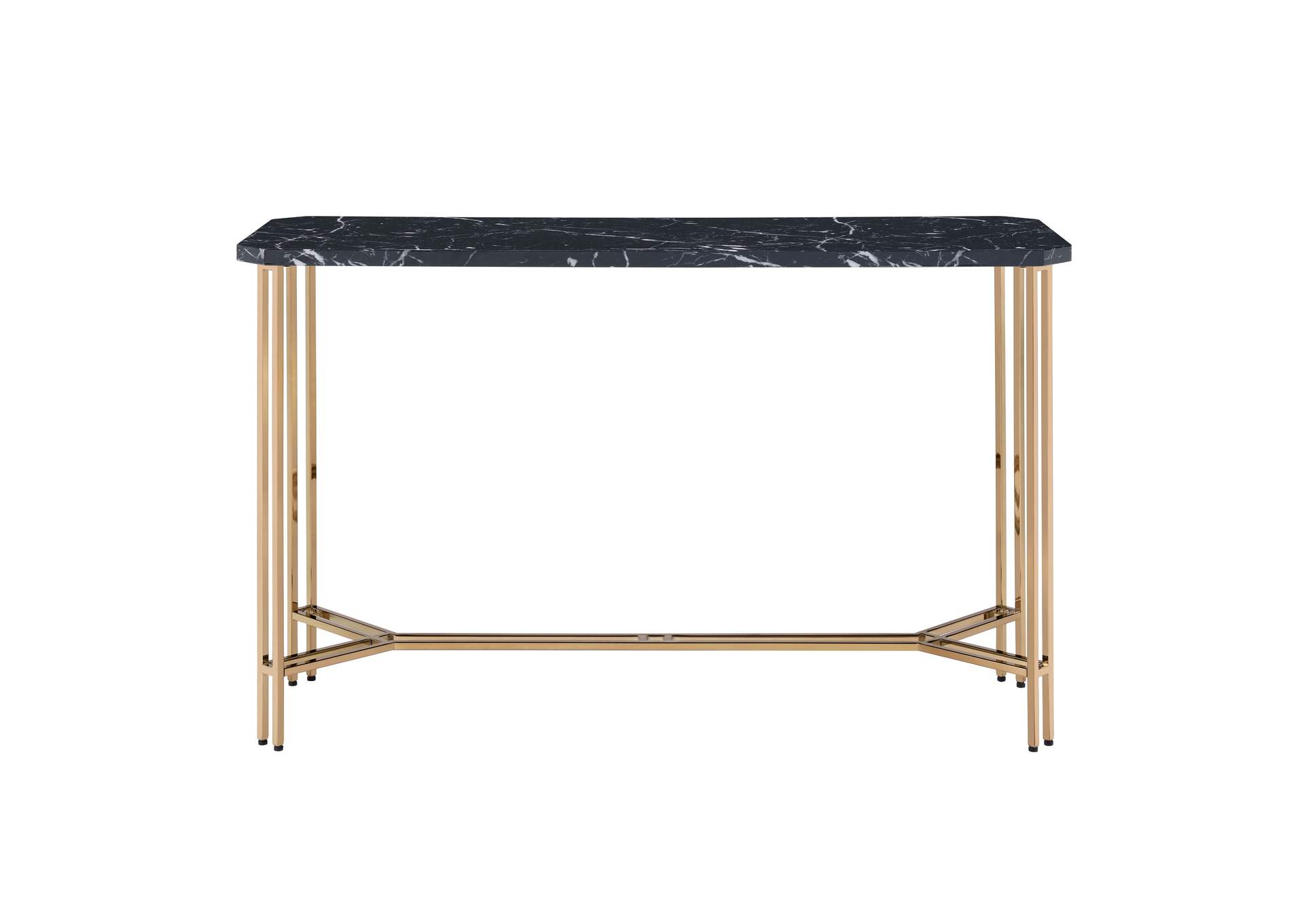 Daxton Faux Marble Top Sofa Table