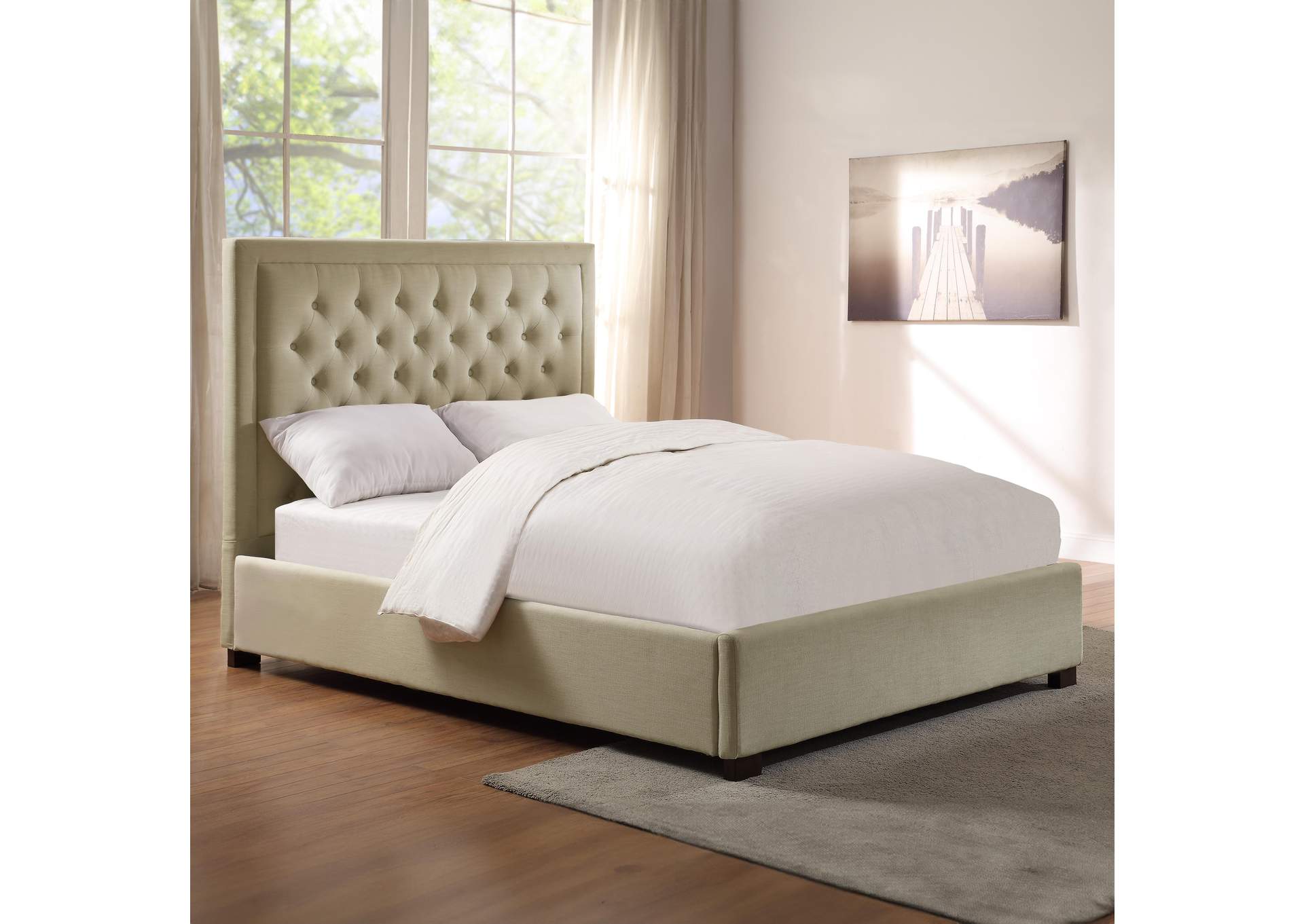 Isadora Queen Bed Sand image 2