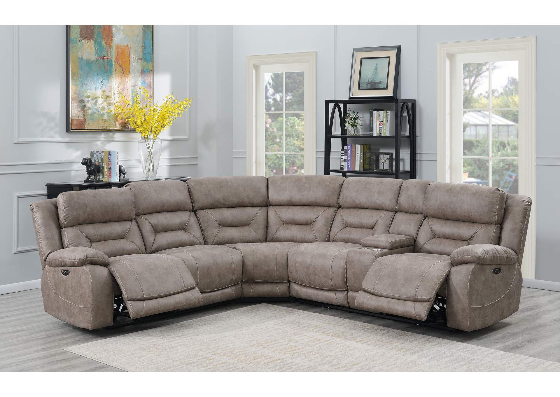 Aria 3-Piece Reclining Sectional Dual-Sided image 6