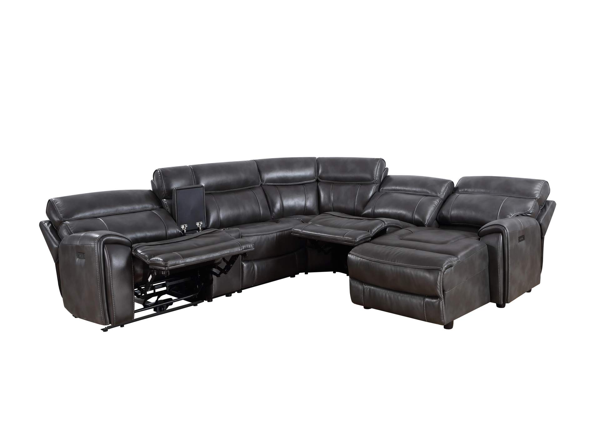 Provo Left-Arm-Facing Power - Power Recliner Slate