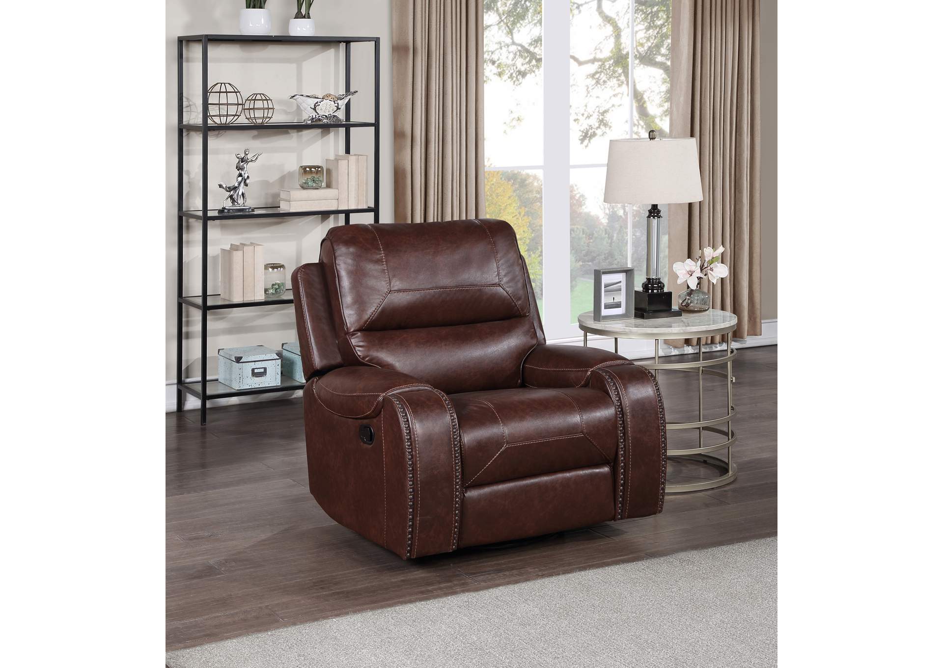 Keily Brown Manual Recliner