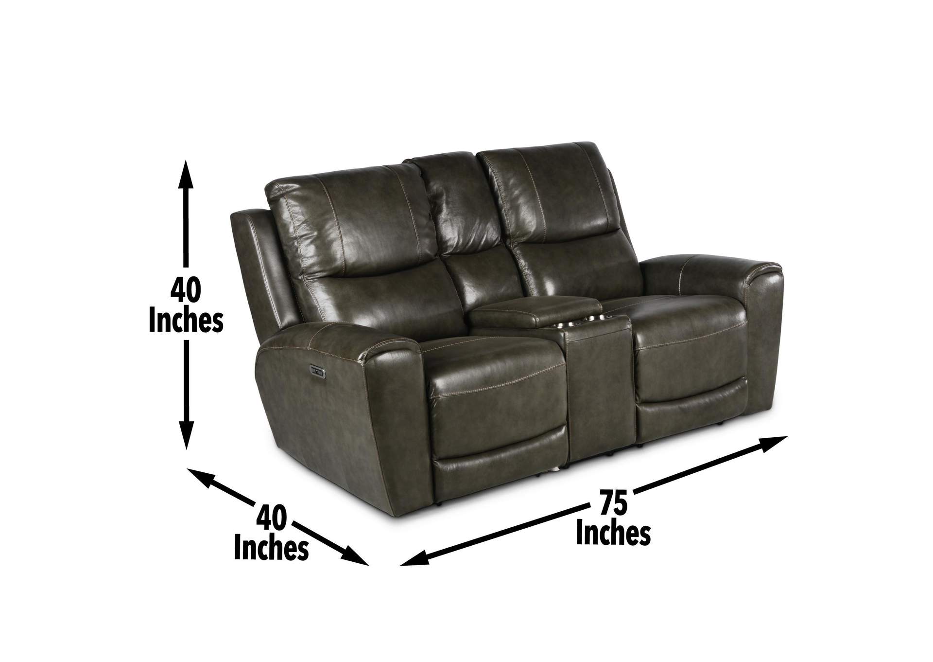 Laurel Power - Power Console Loveseat